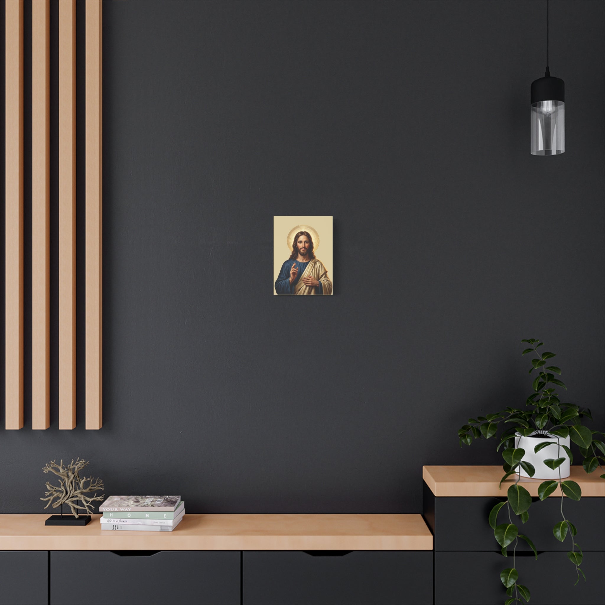 Jesus Portrait - Matte Stretched Canvas Print