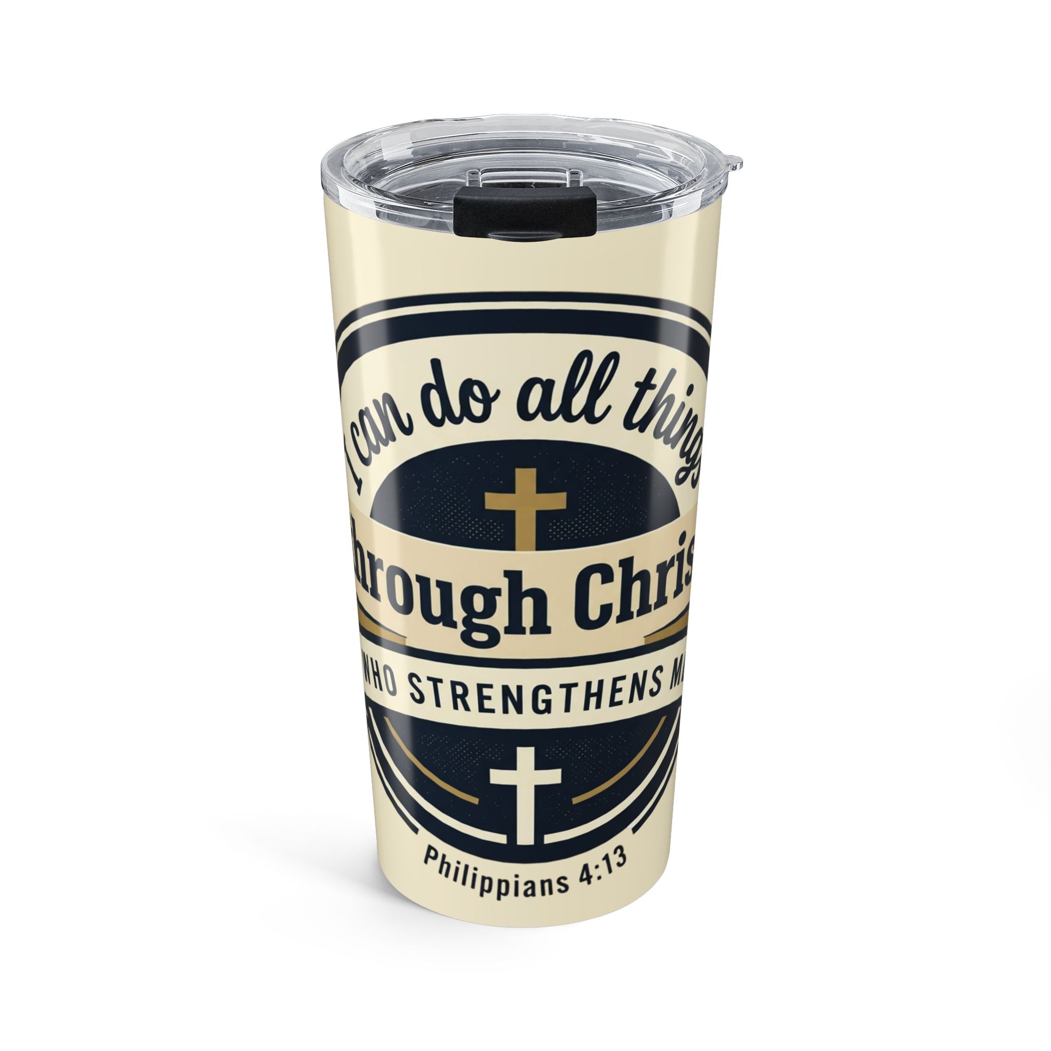Philippians 4:13 Graphic -  20oz Stainless Steel Tumbler