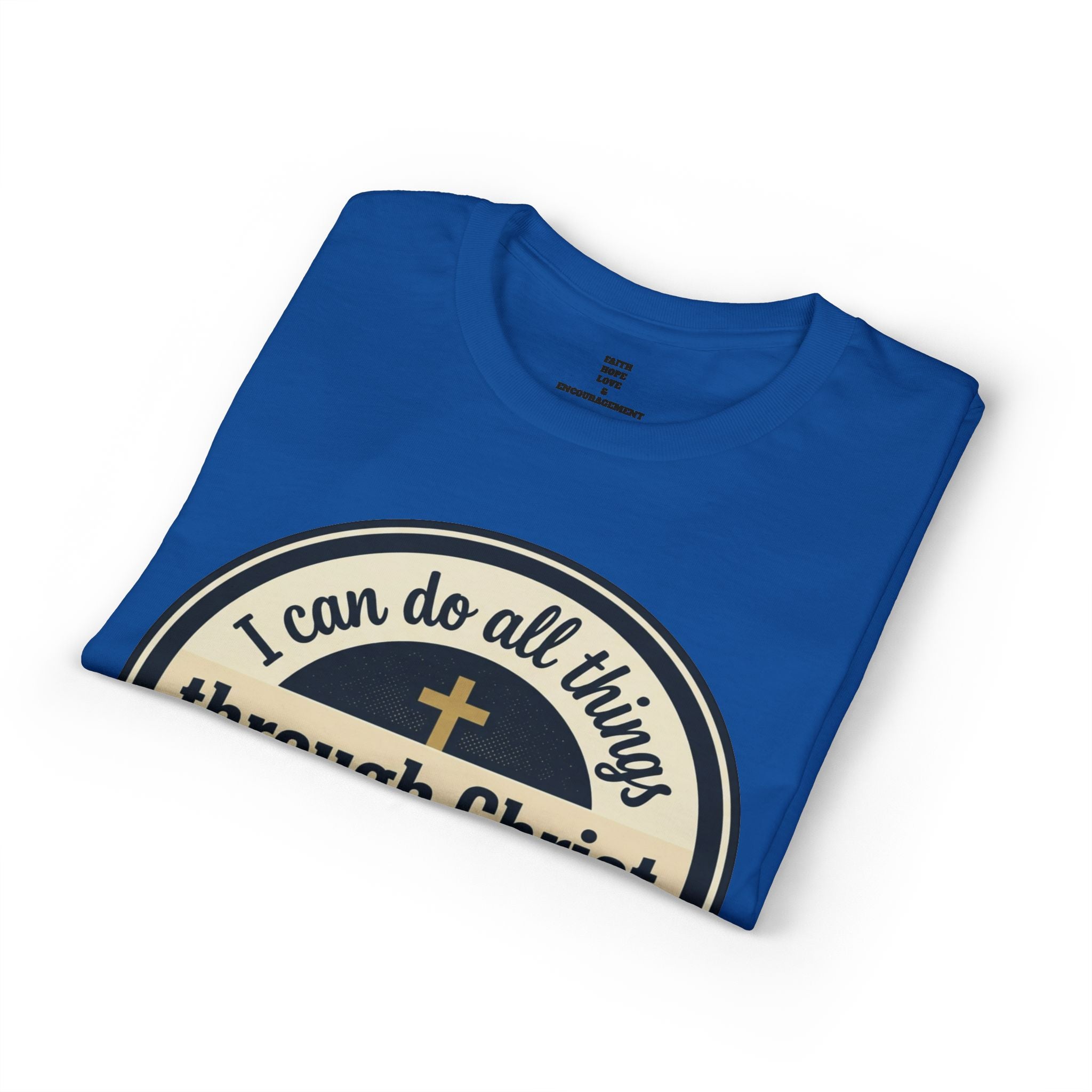 "I Can Do All Things Christ" Philippians 4:13 Graphic - Unisex DryBlend® Moisture Wicking Tee