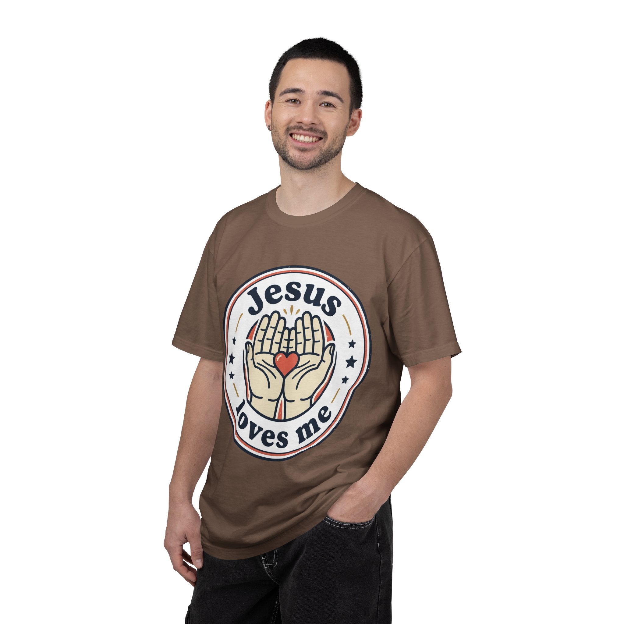Unisex Garment-Dyed T-shirt | Jesus Loves Me Graphic