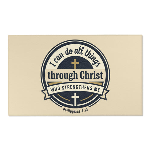 "I Can Do All Things Through Christ"(Philippians 4:13) Area Rug