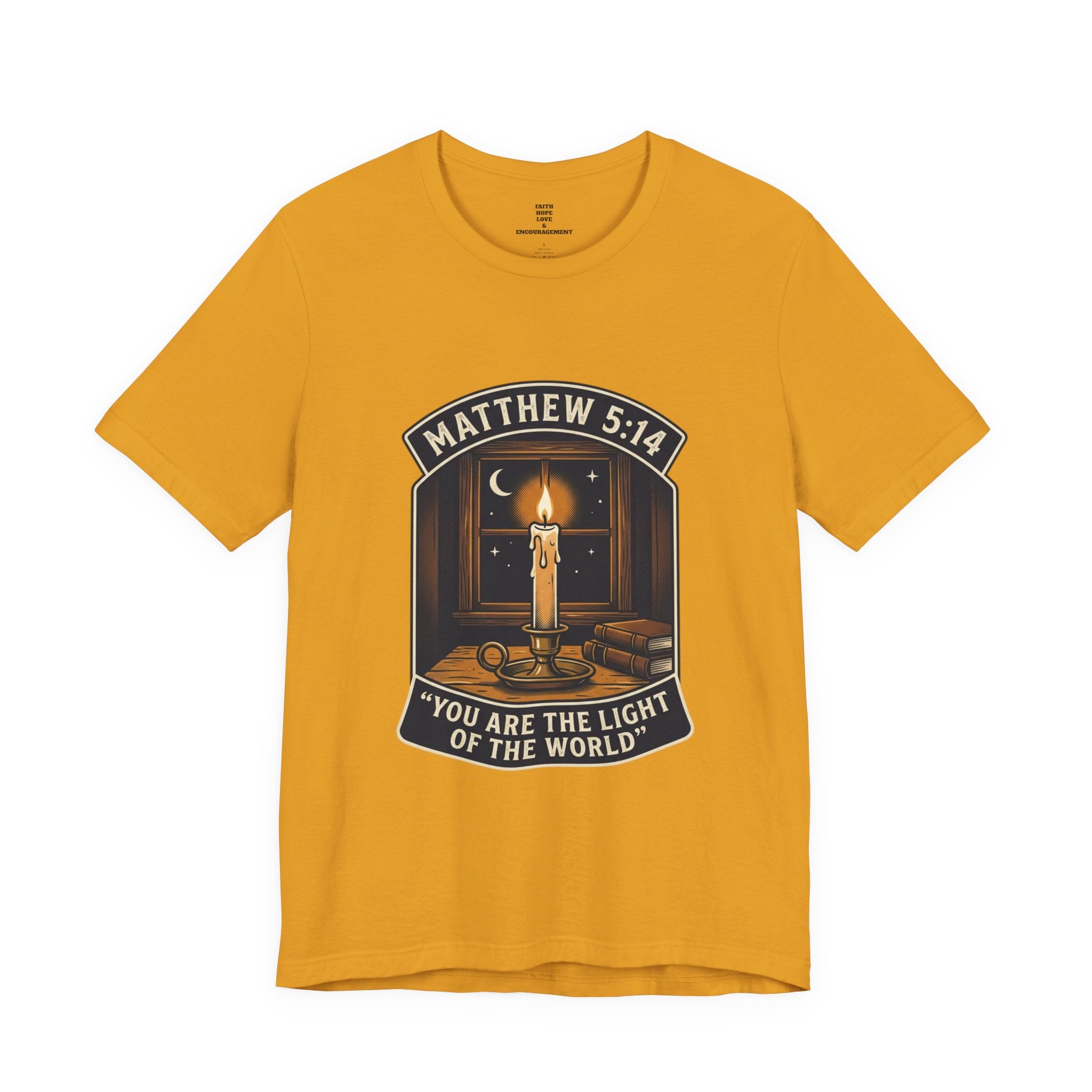 "You Are the Light of the World" Christian Tee  — Unisex Jersey Short Sleeve Tee