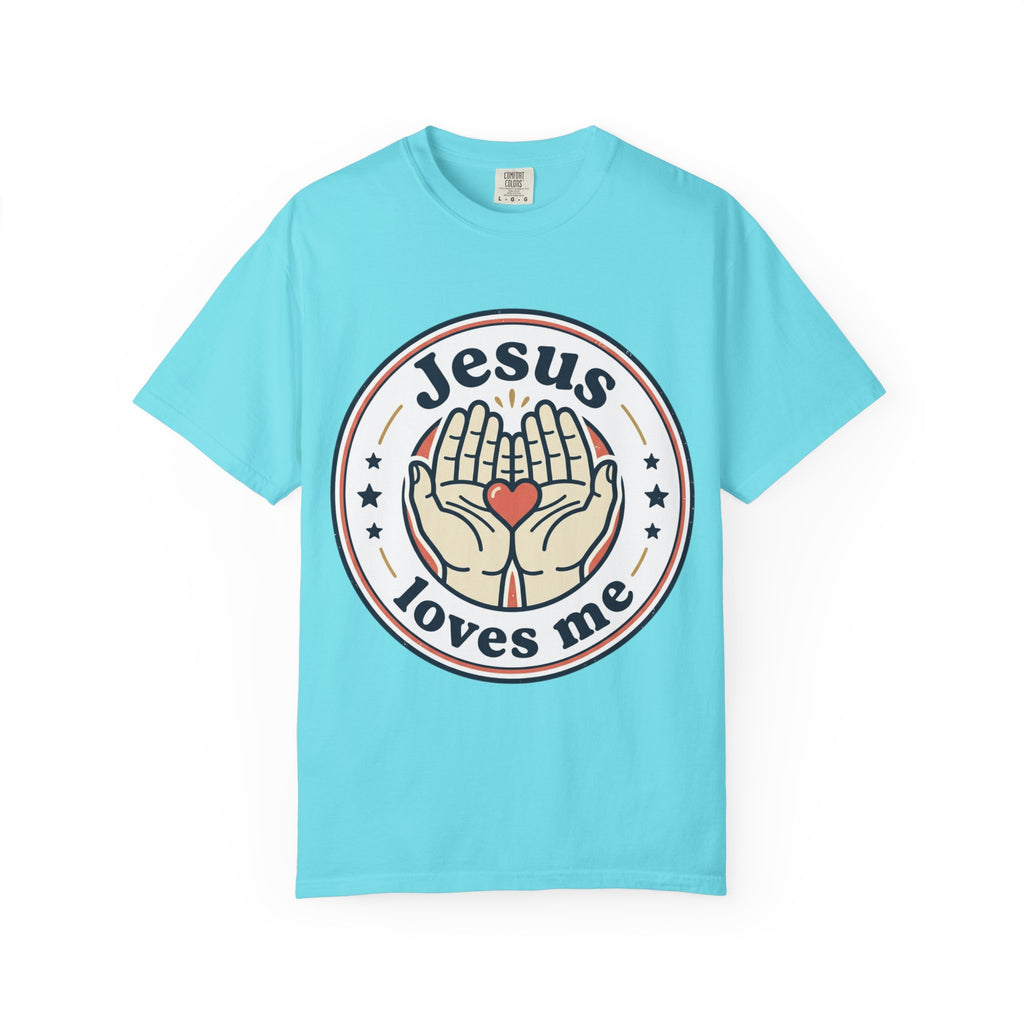 Unisex Garment-Dyed T-shirt | Jesus Loves Me Graphic