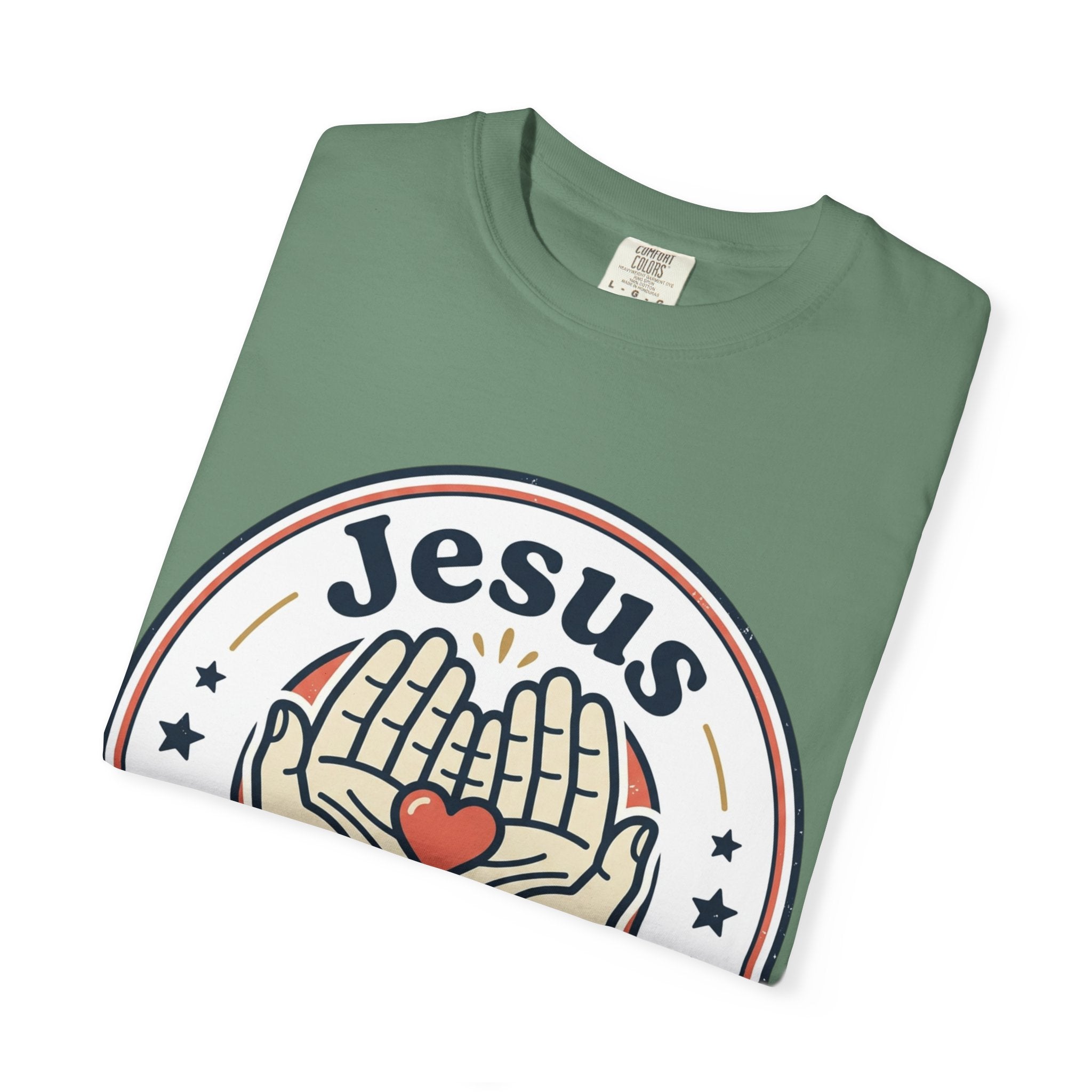 Unisex Garment-Dyed T-shirt | Jesus Loves Me Graphic