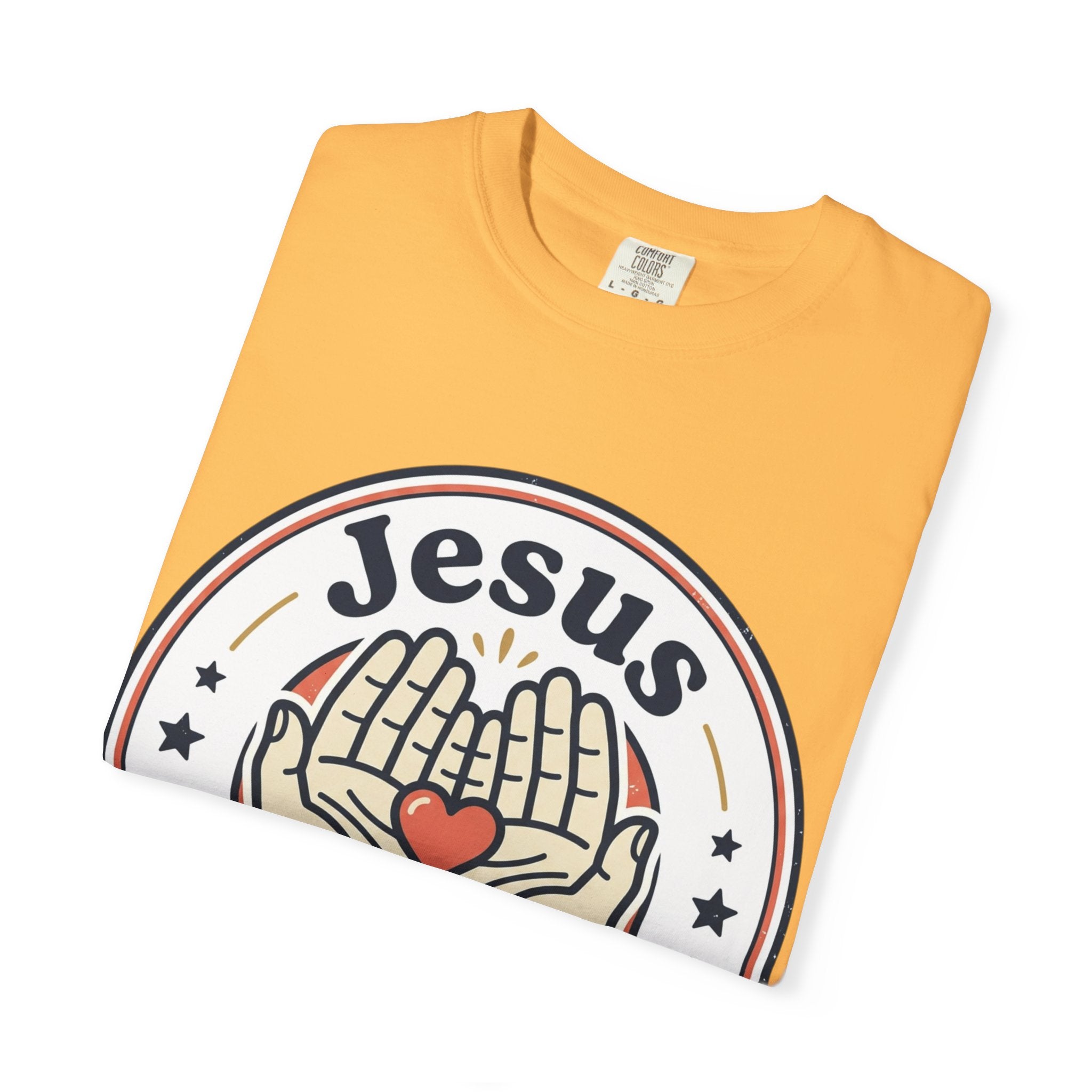 Unisex Garment-Dyed T-shirt | Jesus Loves Me Graphic