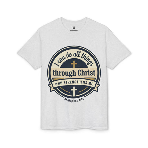 "I Can Do All Things Christ" Philippians 4:13 Graphic - Unisex DryBlend® Moisture Wicking Tee