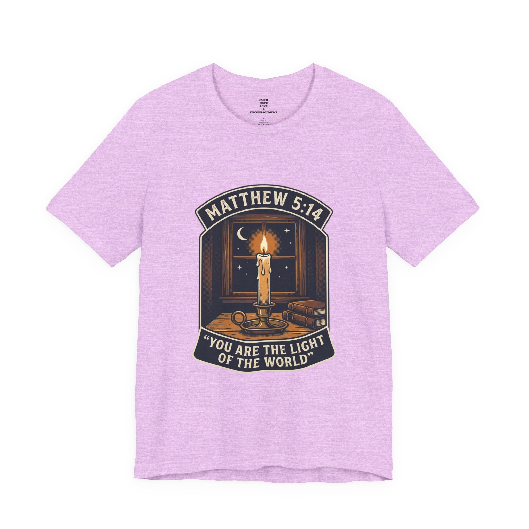 "You Are the Light of the World" Christian Tee  — Unisex Jersey Short Sleeve Tee