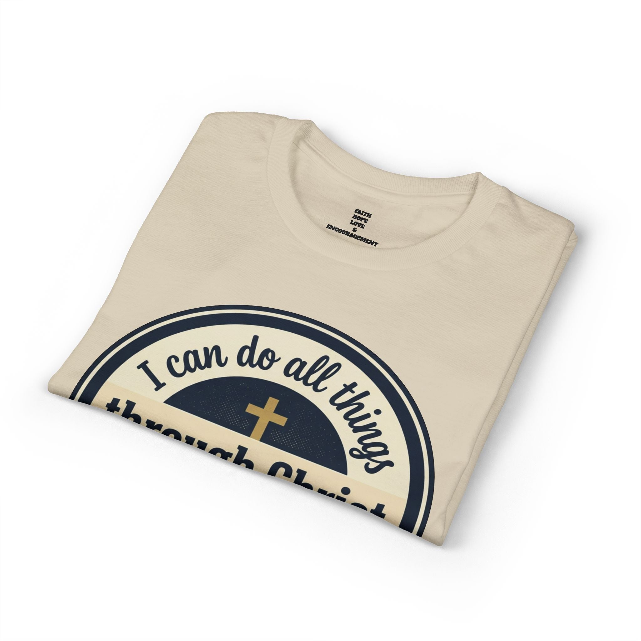 "I Can Do All Things Christ" Philippians 4:13 Graphic - Unisex DryBlend® Moisture Wicking Tee