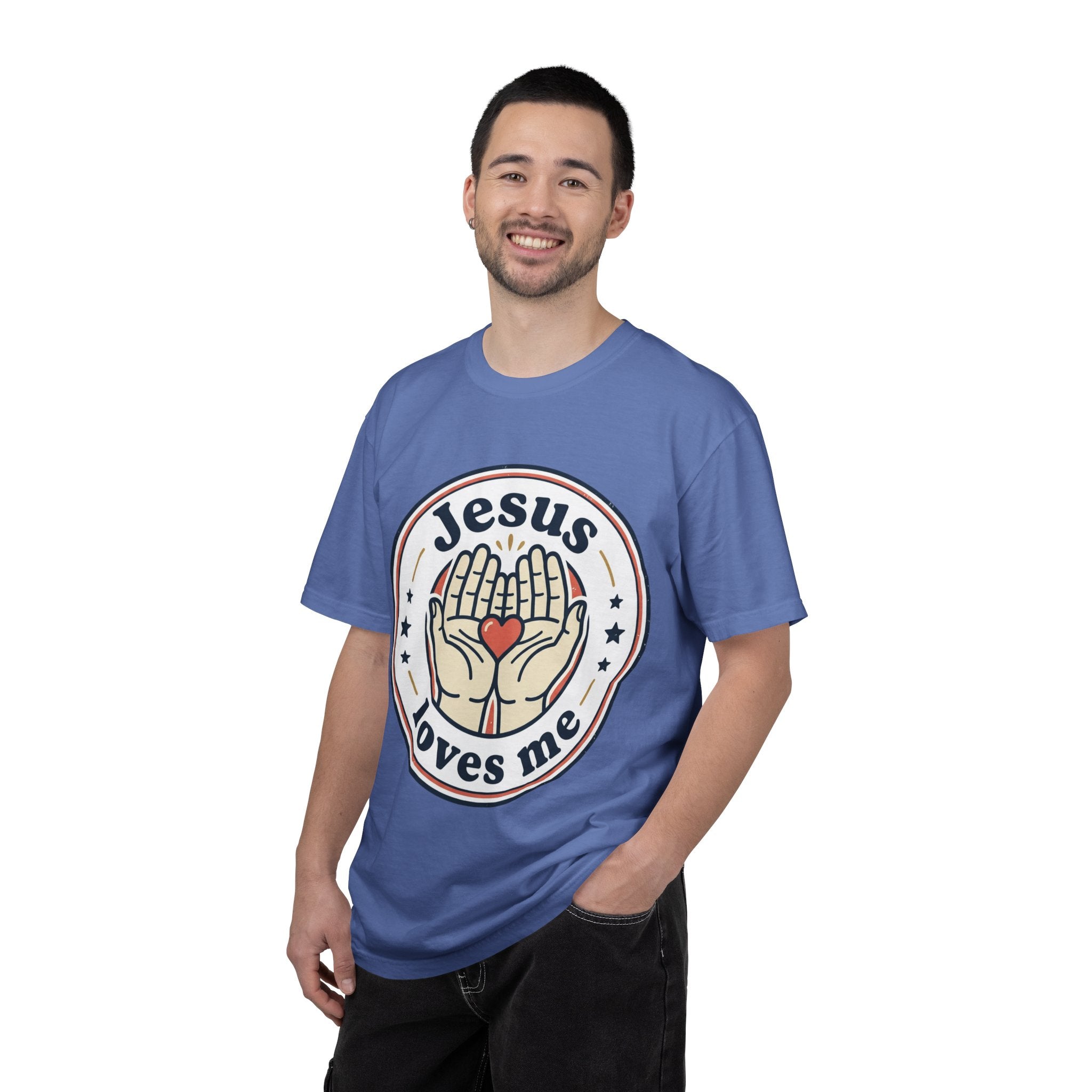 Unisex Garment-Dyed T-shirt | Jesus Loves Me Graphic