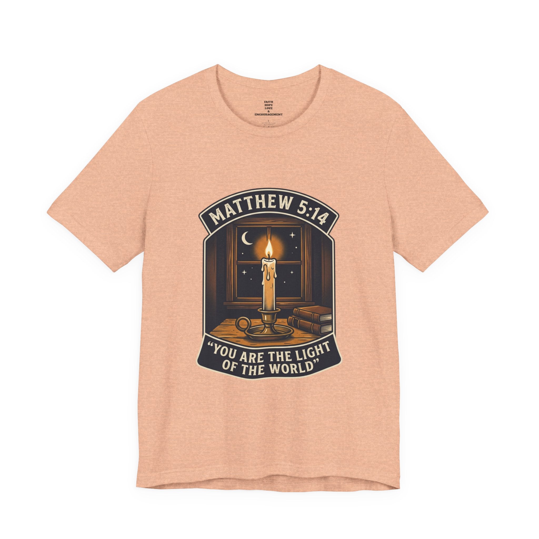 "You Are the Light of the World" Christian Tee  — Unisex Jersey Short Sleeve Tee