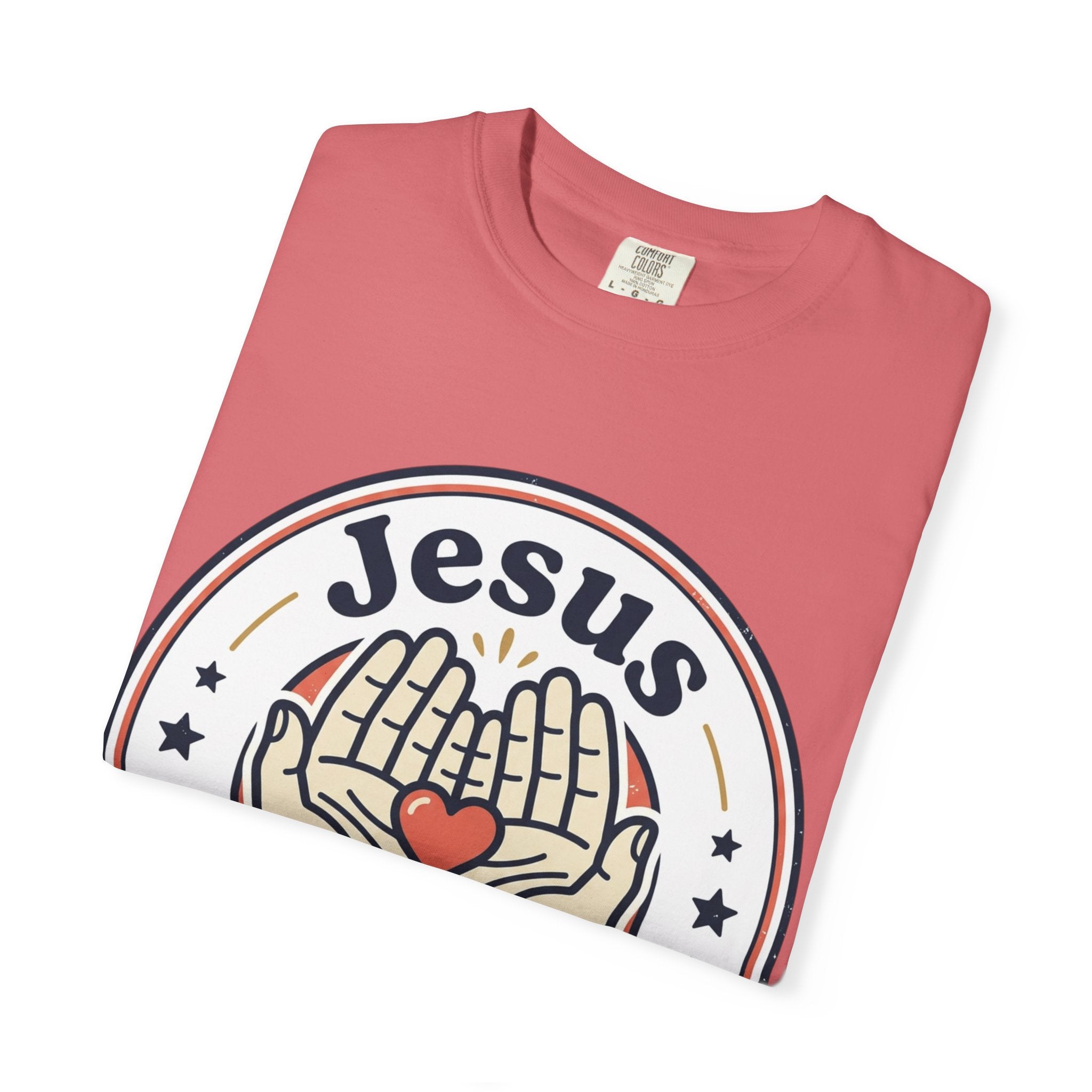 Unisex Garment-Dyed T-shirt | Jesus Loves Me Graphic