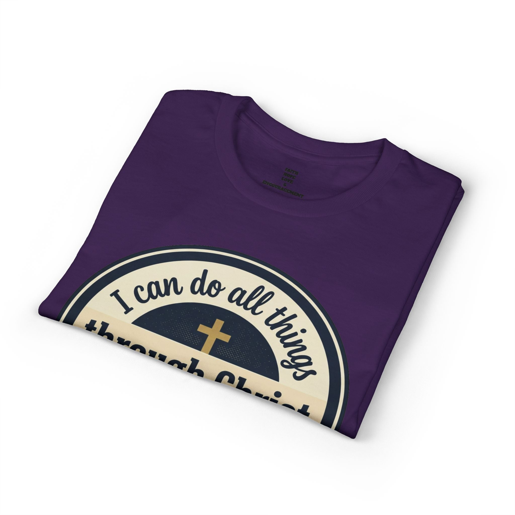 "I Can Do All Things Christ" Philippians 4:13 Graphic - Unisex DryBlend® Moisture Wicking Tee