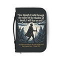 Psalm 23 Verse Graphic - Zippered Bible Cover