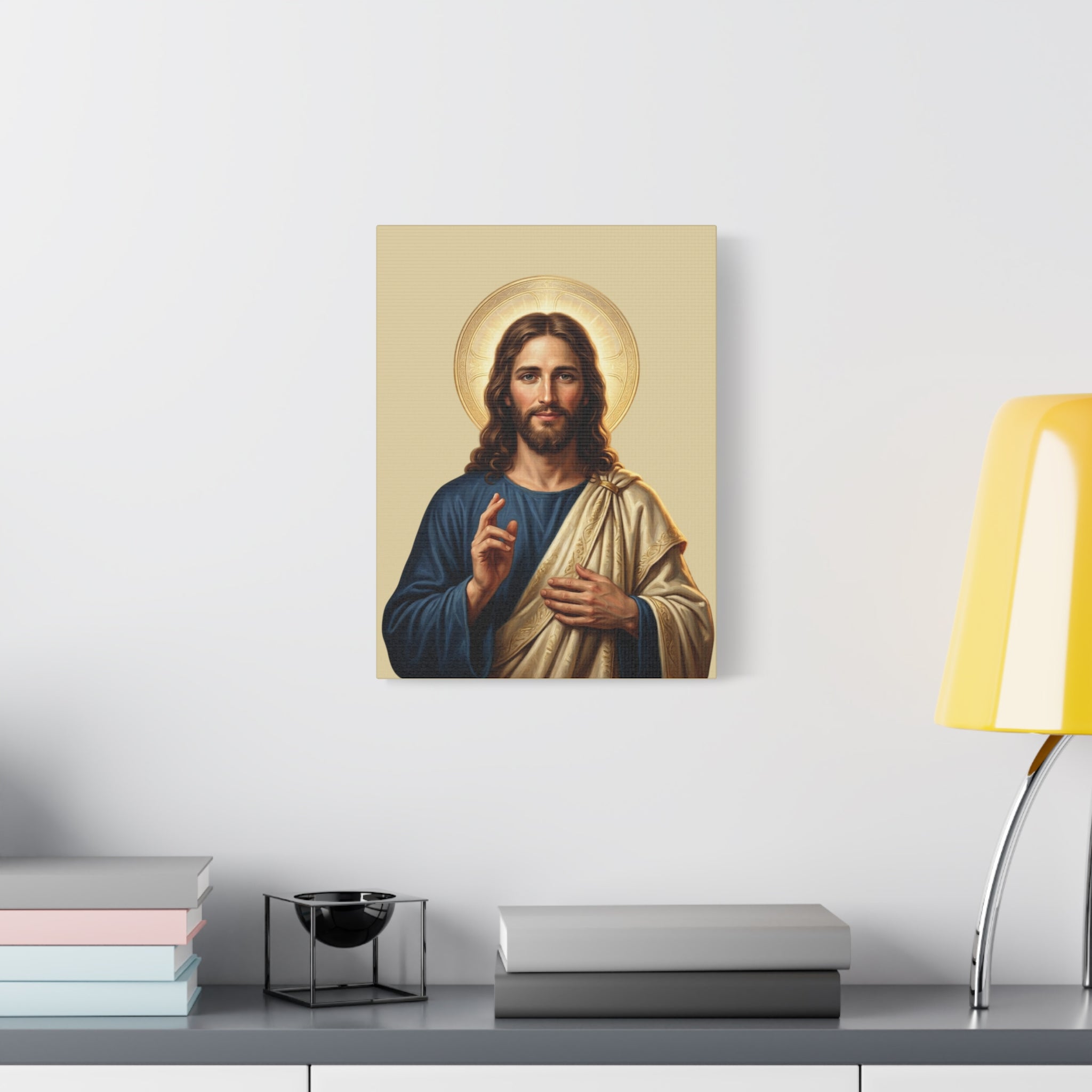 Jesus Portrait - Matte Stretched Canvas Print