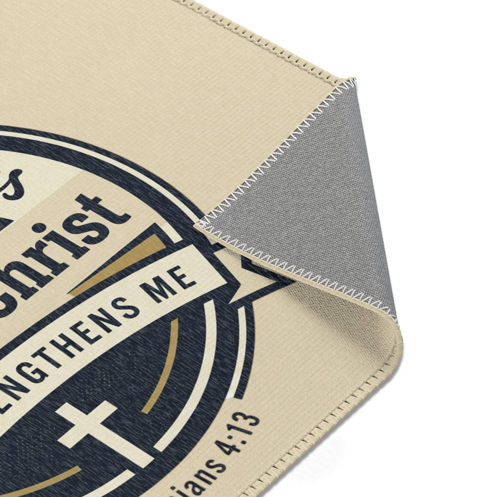"I Can Do All Things Through Christ"(Philippians 4:13) Area Rug