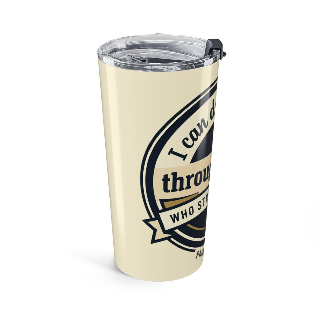 Philippians 4:13 Graphic -  20oz Stainless Steel Tumbler