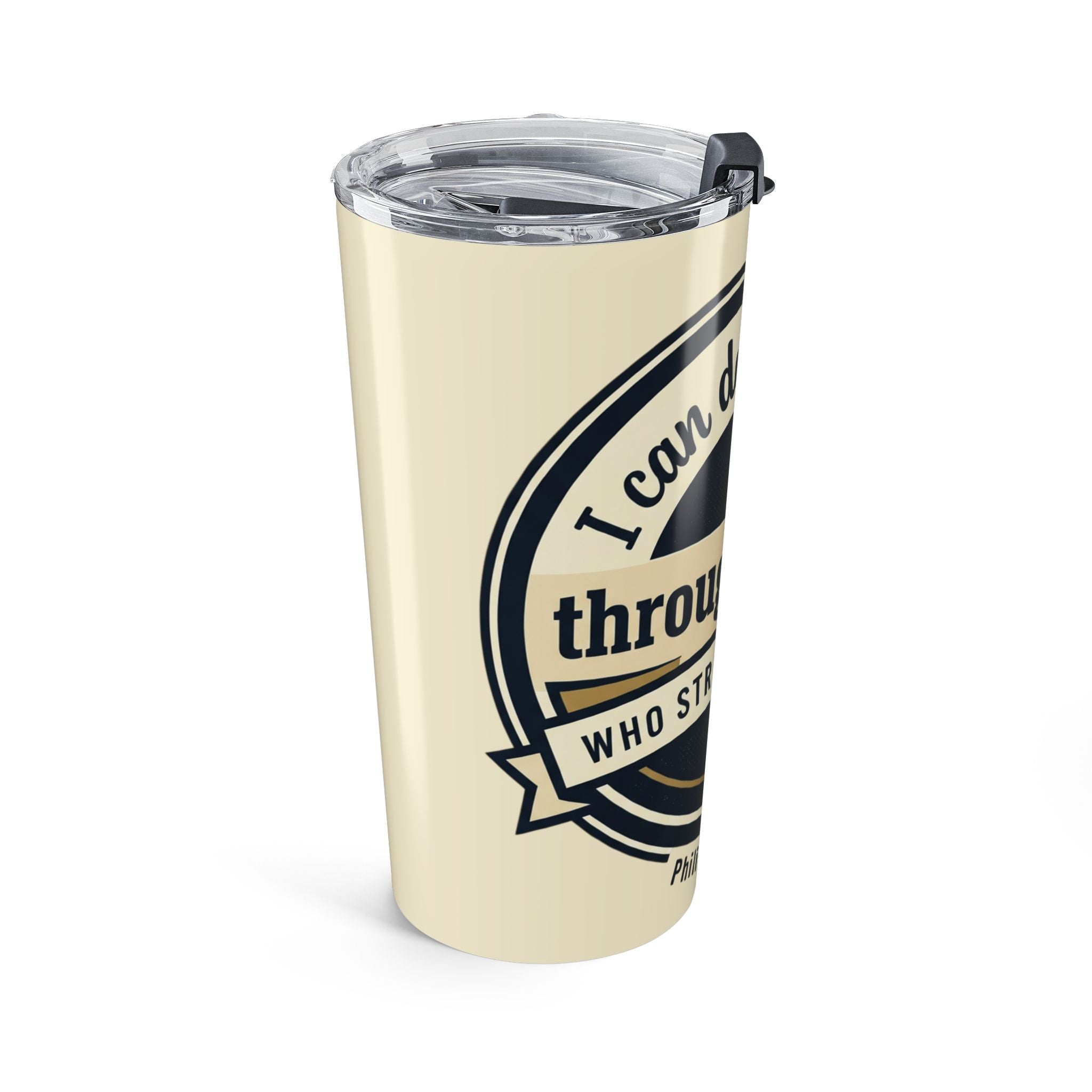 Philippians 4:13 Graphic -  20oz Stainless Steel Tumbler