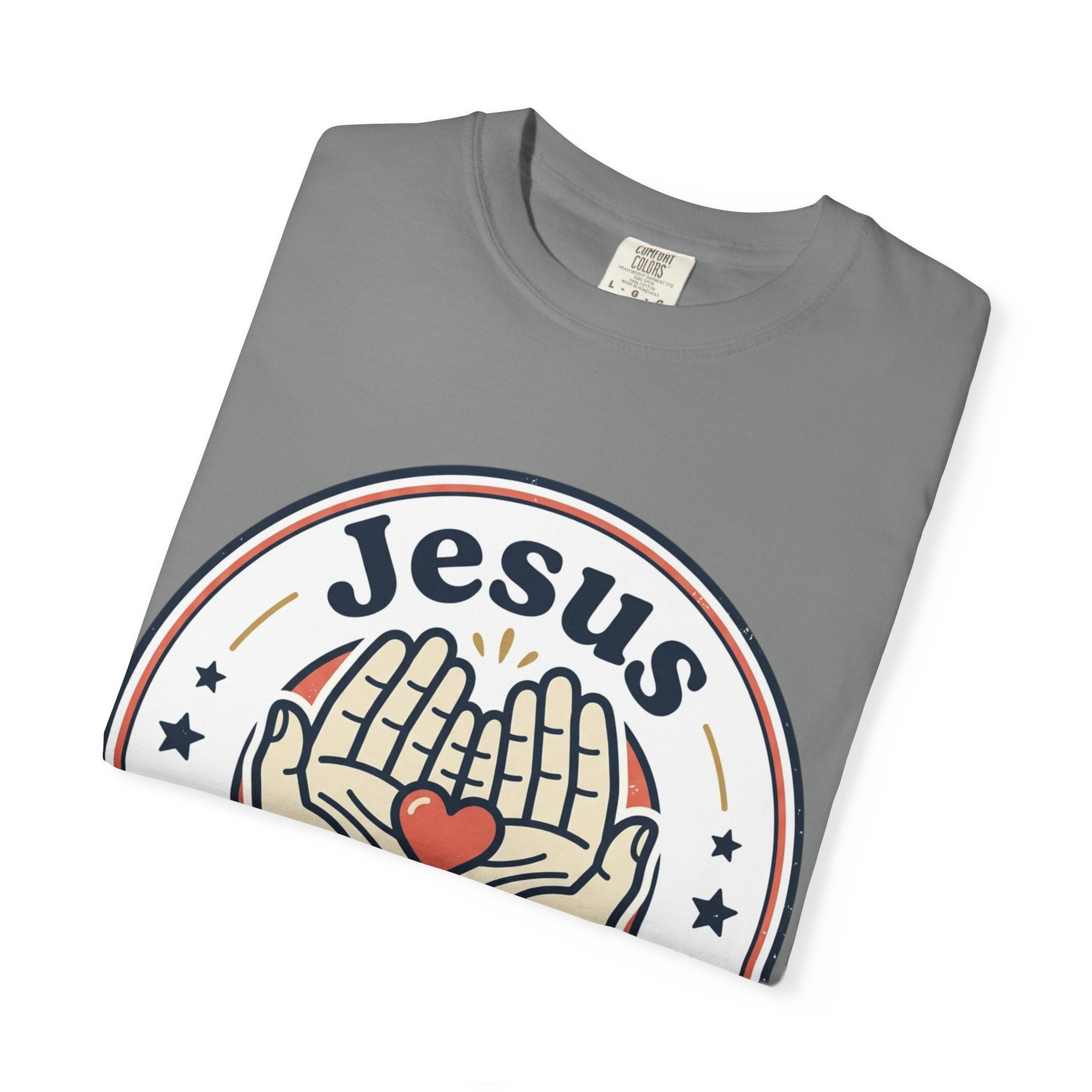 Unisex Garment-Dyed T-shirt | Jesus Loves Me Graphic