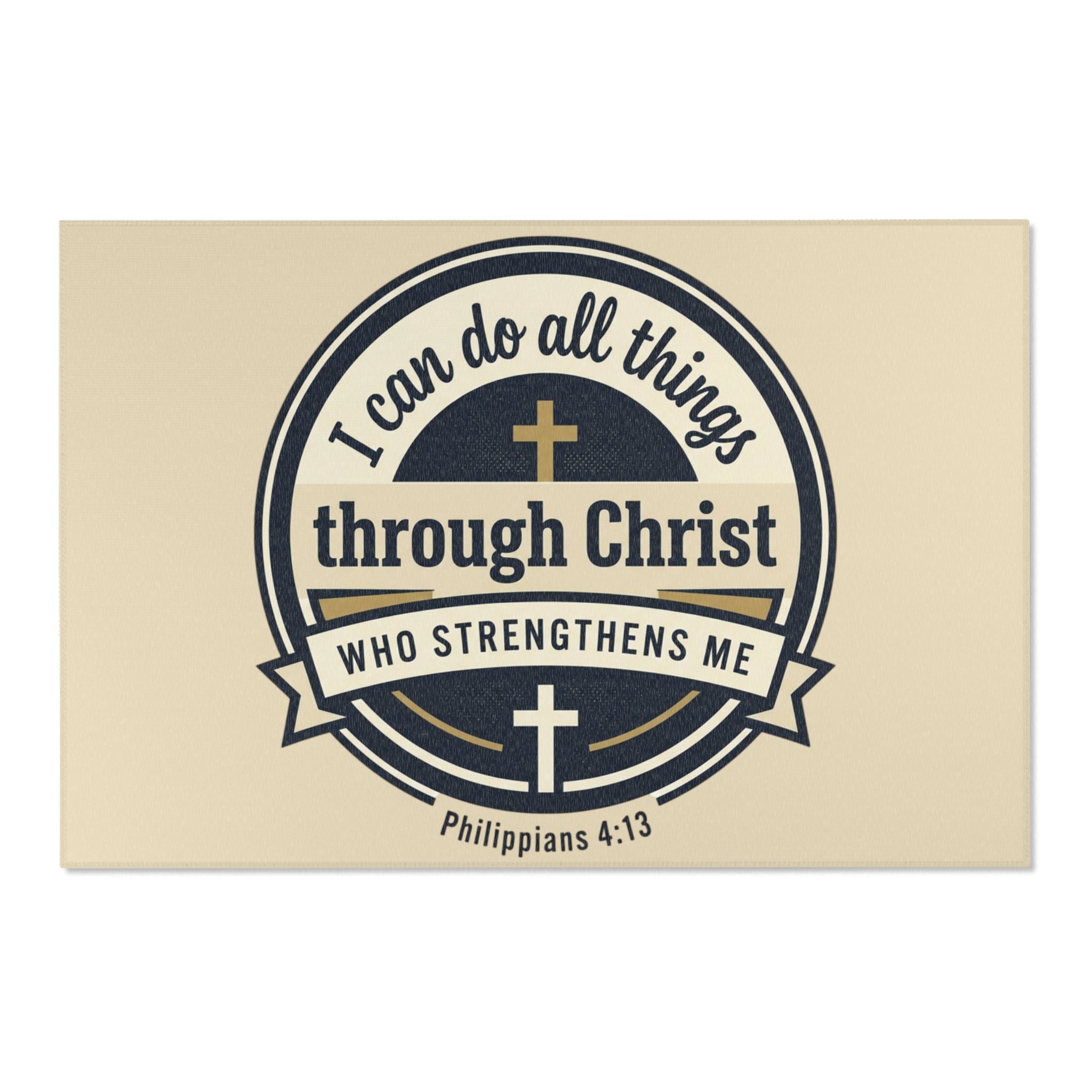 "I Can Do All Things Through Christ"(Philippians 4:13) Area Rug