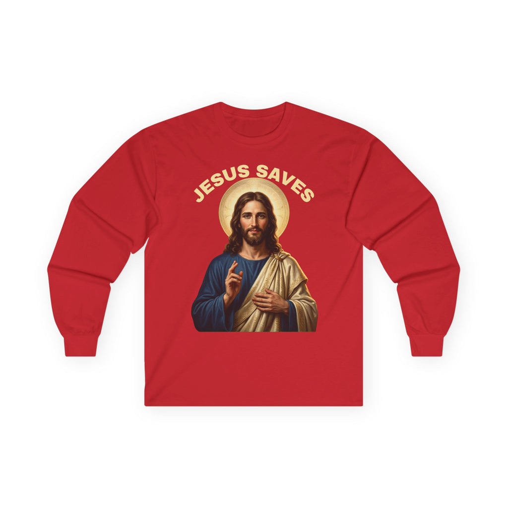 Jesus Saves Unisex Ultra Cotton Long Sleeve Tee