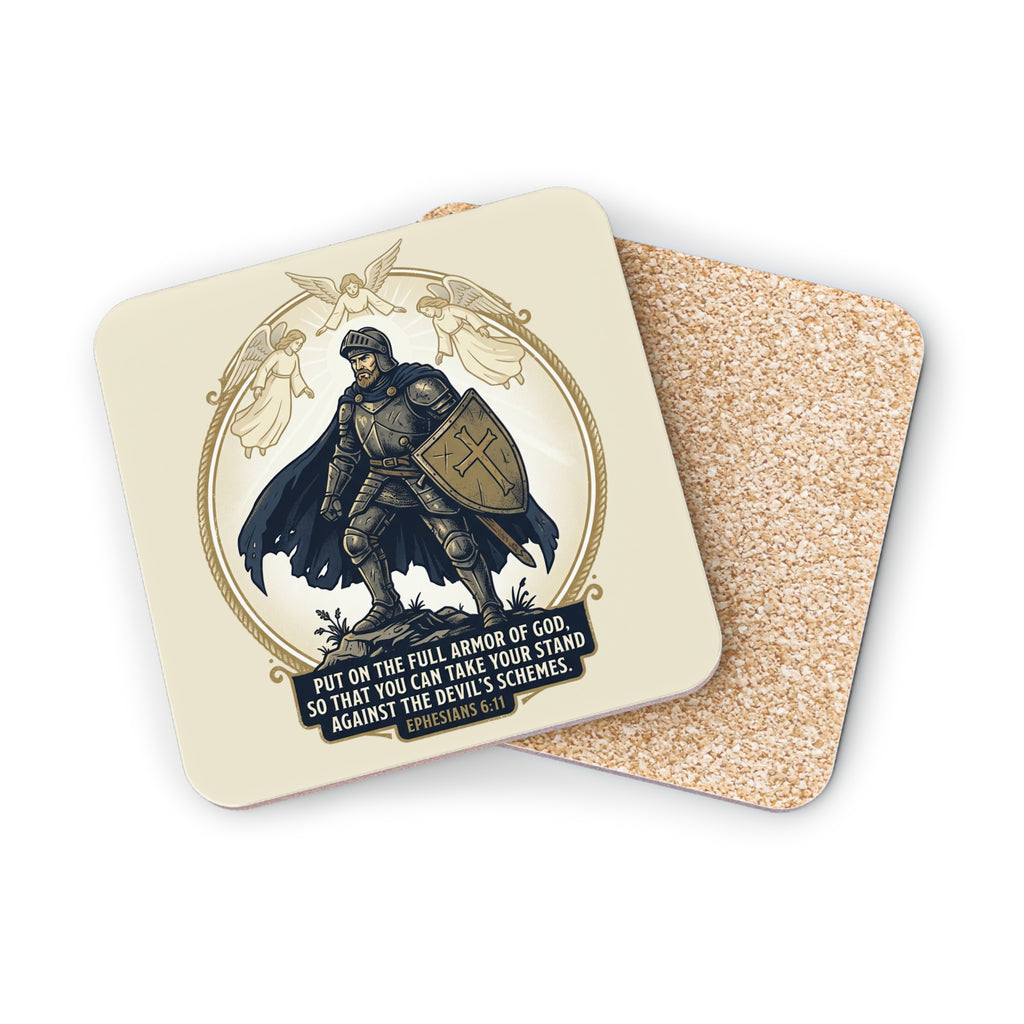 'Full Armor of God' Scripture Drink Coaster (1pc/4pc)