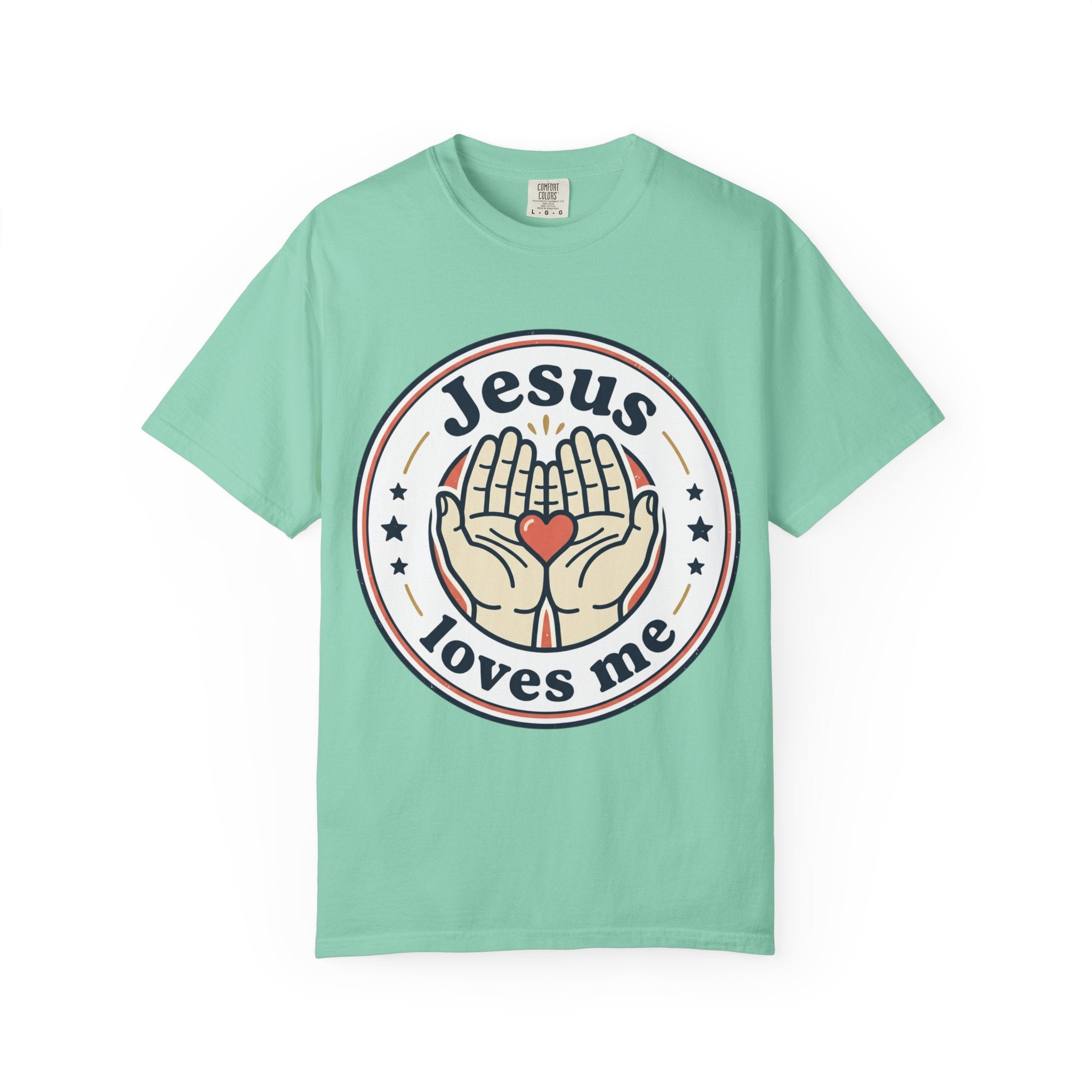 Unisex Garment-Dyed T-shirt | Jesus Loves Me Graphic