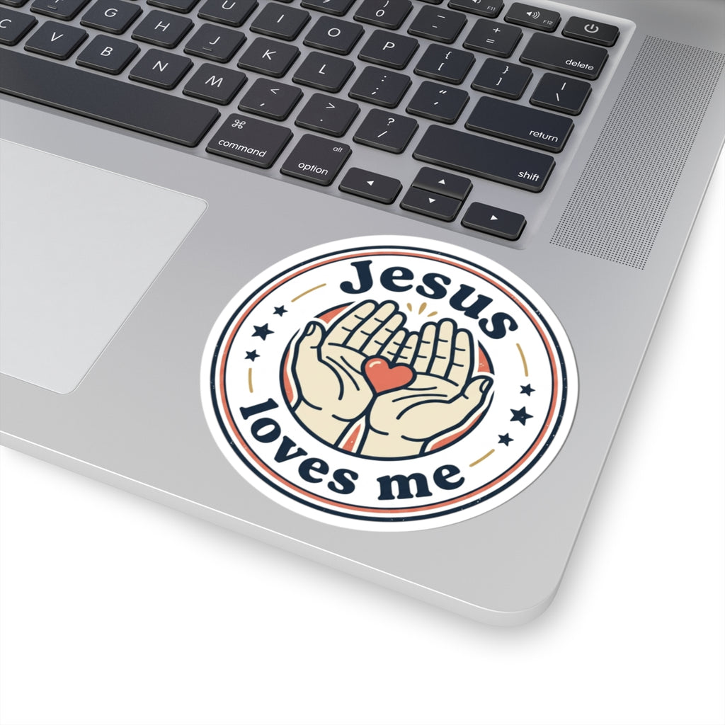 Jesus Loves Me Graphic — Kiss-Cut Vinyl Sticker