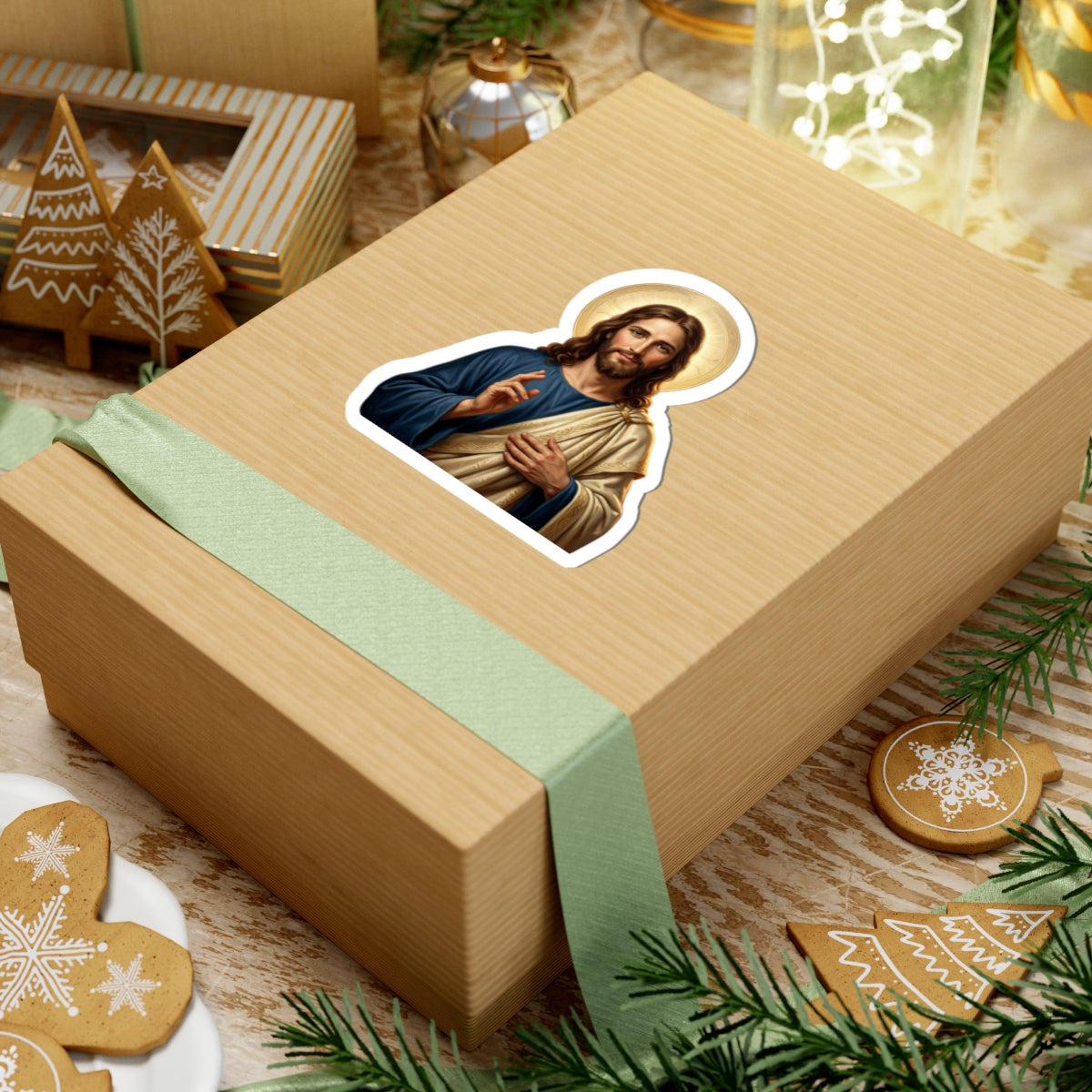 Jesus Christ Portrait — Kiss-Cut Vinyl Sticker