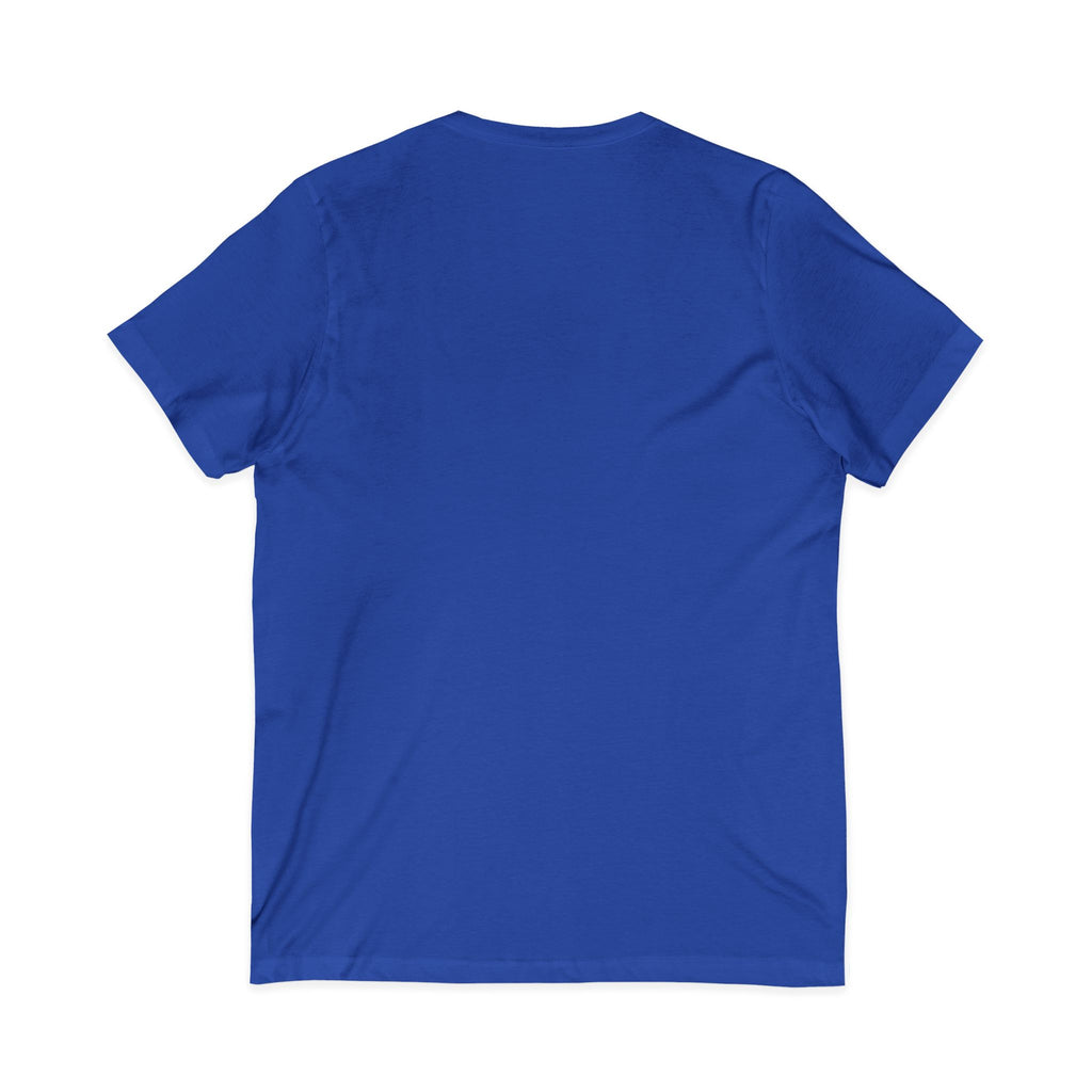 "Yea, though I walk... I will fear no evil" - Unisex Jersey Sleeve V-Neck Tee