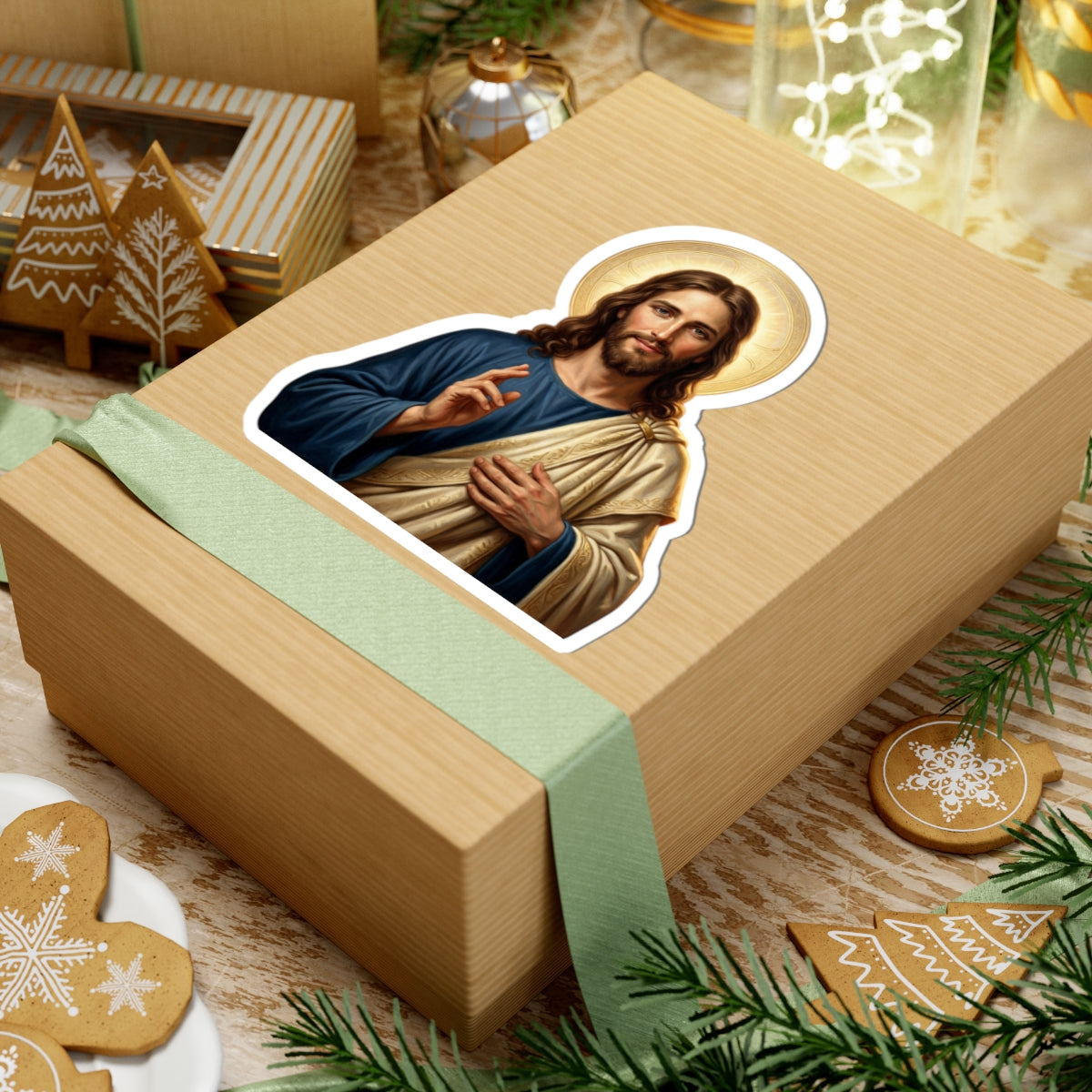 Jesus Christ Portrait — Kiss-Cut Vinyl Sticker