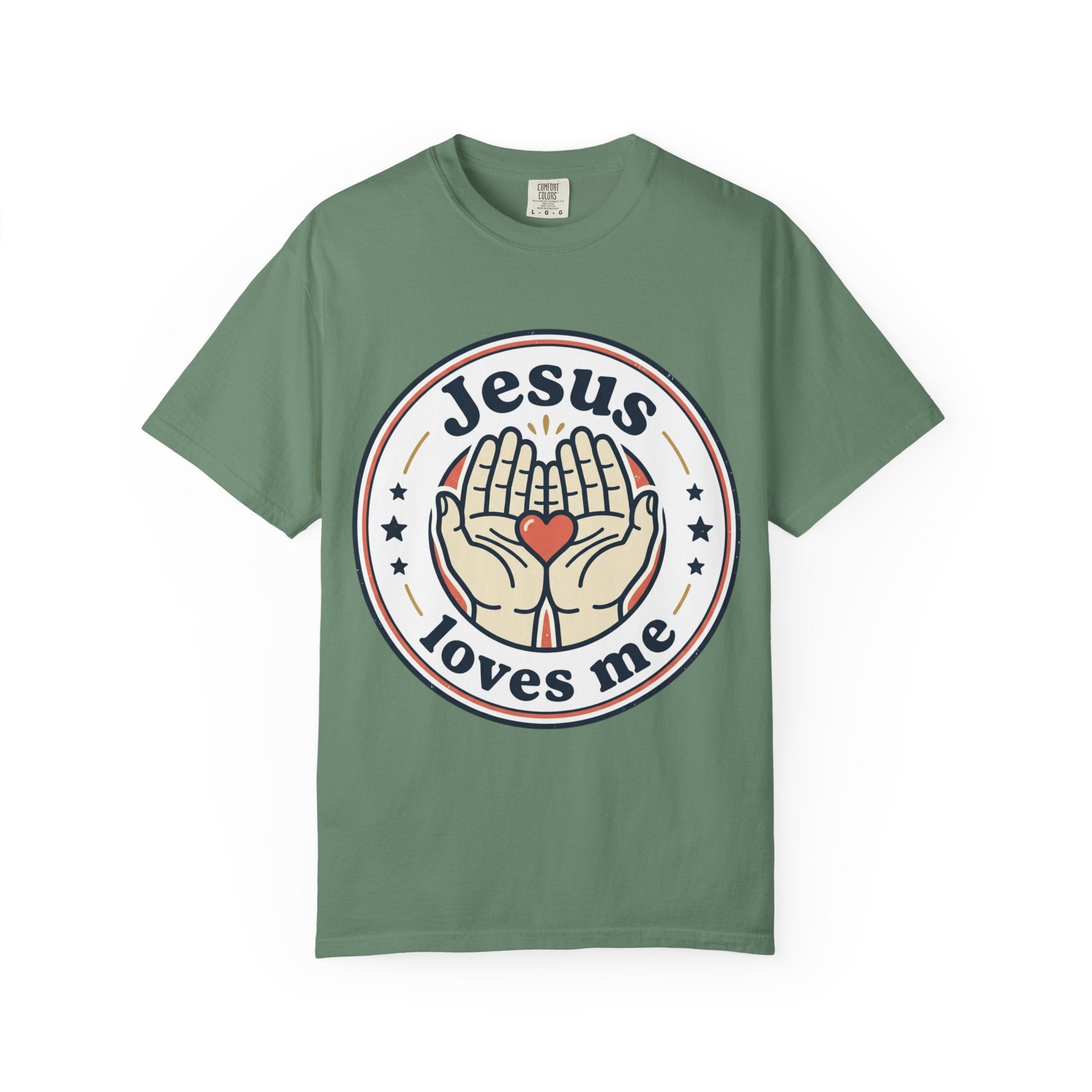 Unisex Garment-Dyed T-shirt | Jesus Loves Me Graphic