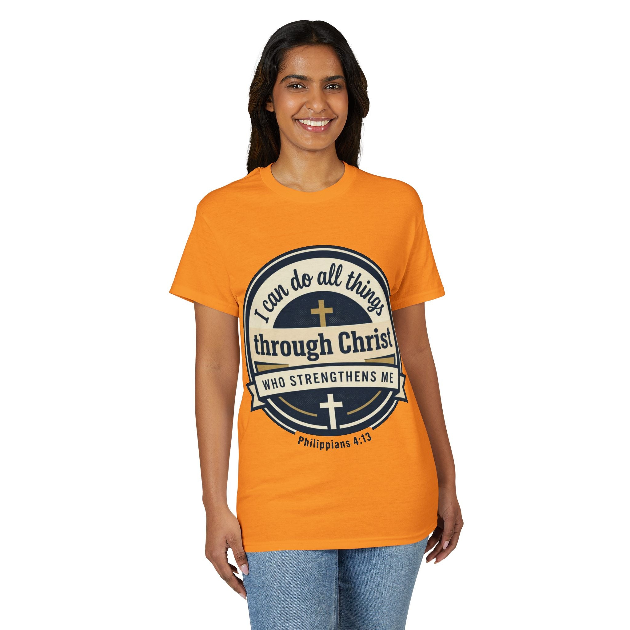 "I Can Do All Things Christ" Philippians 4:13 Graphic - Unisex DryBlend® Moisture Wicking Tee