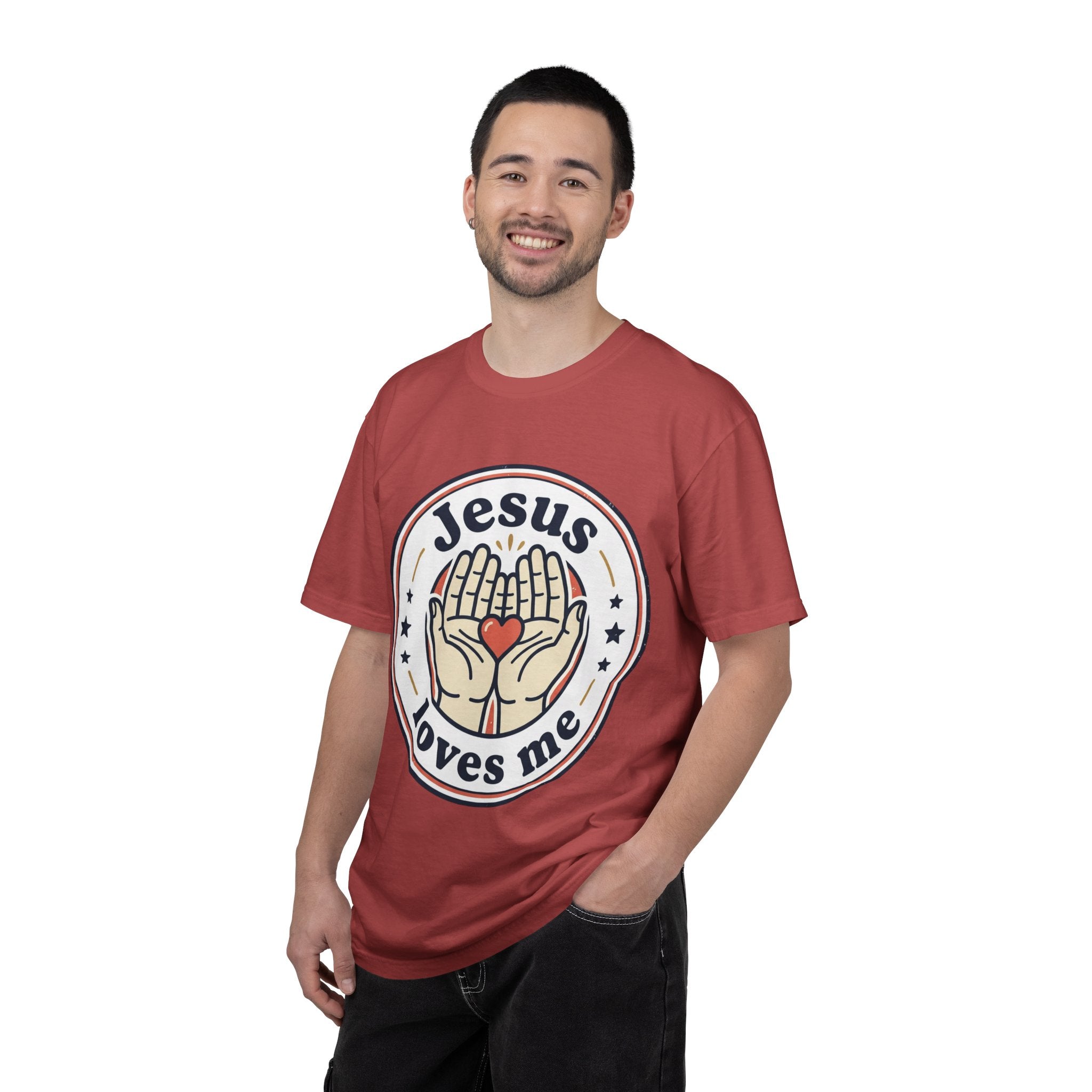Unisex Garment-Dyed T-shirt | Jesus Loves Me Graphic