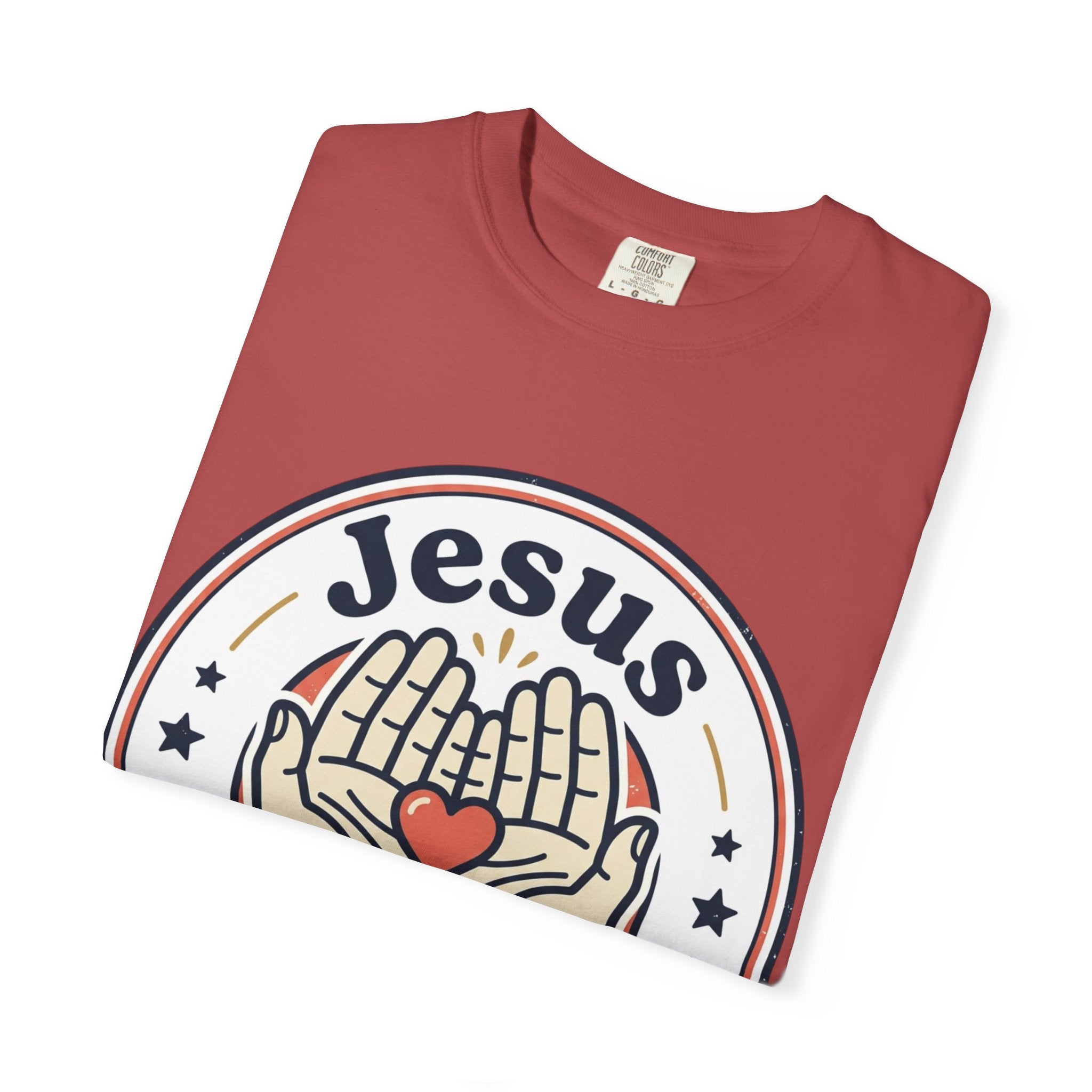 Unisex Garment-Dyed T-shirt | Jesus Loves Me Graphic