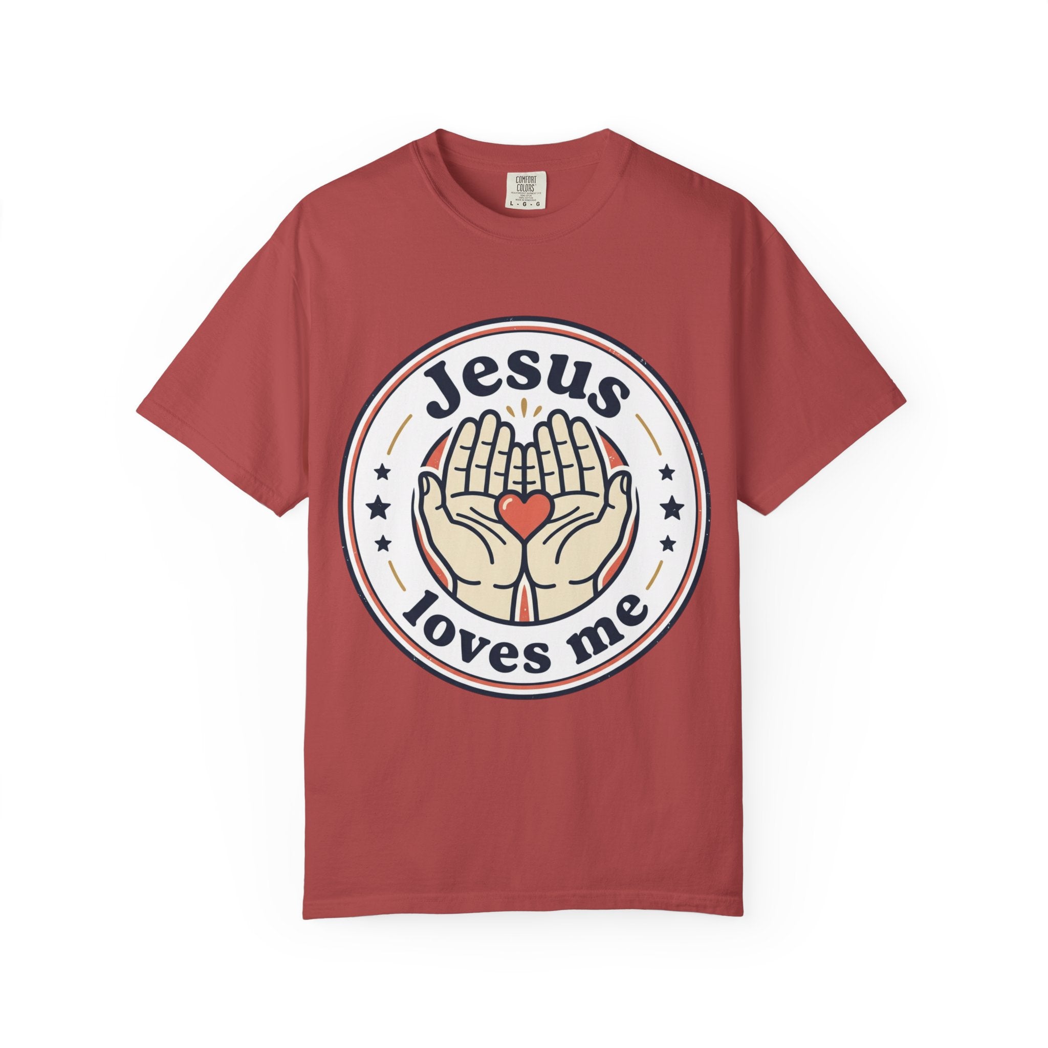 Unisex Garment-Dyed T-shirt | Jesus Loves Me Graphic