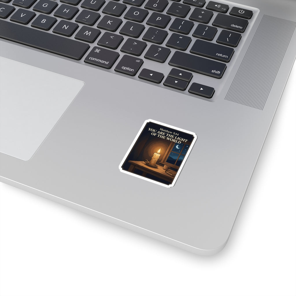 “You Are the Light of the World” Scripture Portrait -  Kiss-Cut Vinyl Sticker
