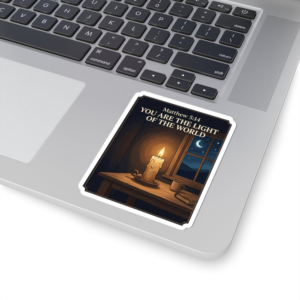 “You Are the Light of the World” Scripture Portrait -  Kiss-Cut Vinyl Sticker