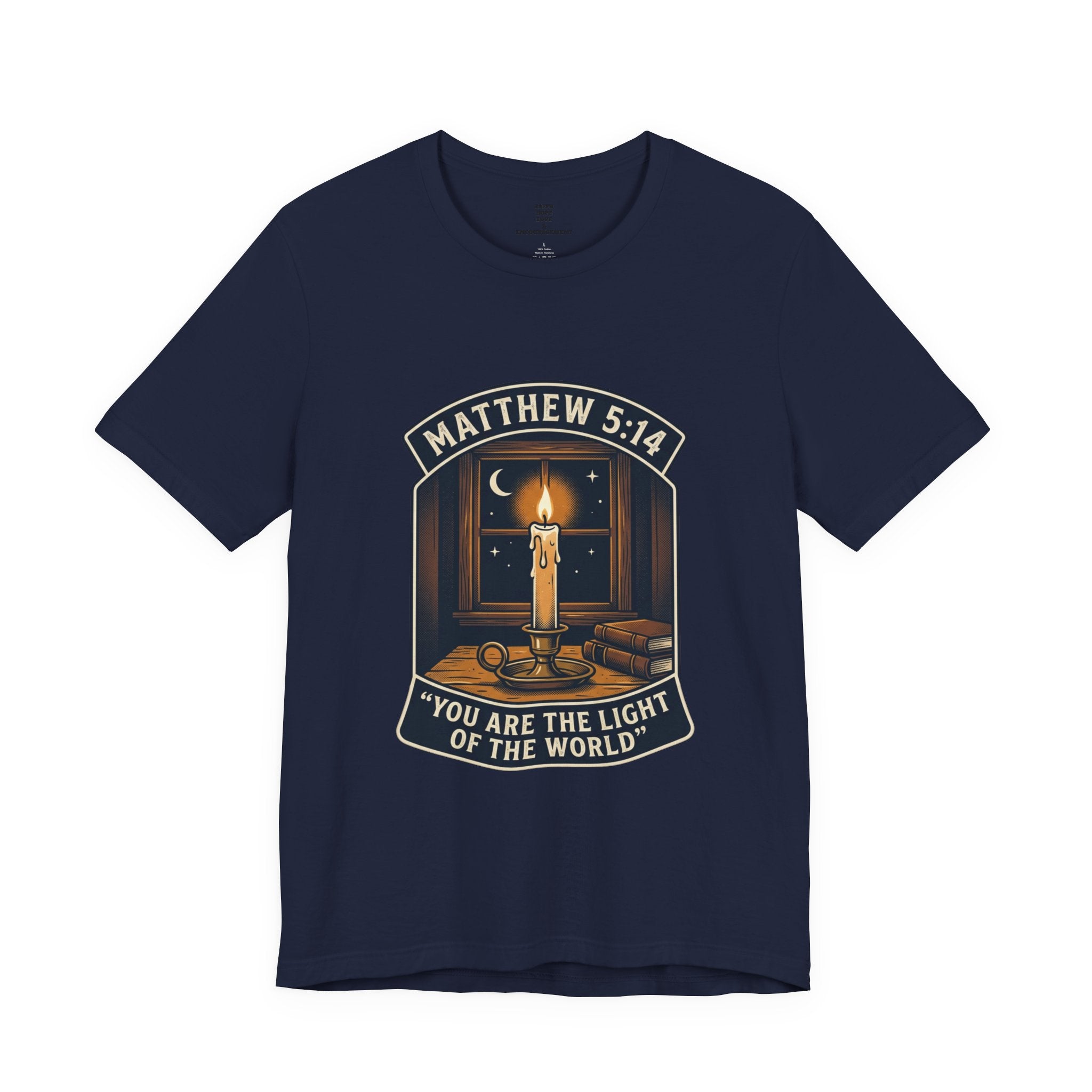 "You Are the Light of the World" Christian Tee  — Unisex Jersey Short Sleeve Tee