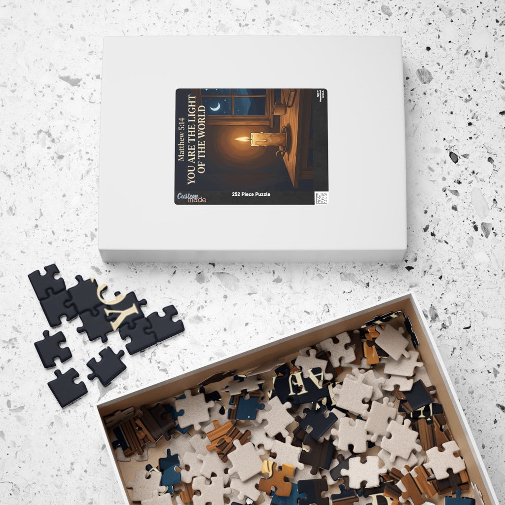 "You are the light of the World" Matthew 5:14 Puzzle (252/520 piece variants)