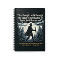 Psalm 23 'I Will Fear No Evil' Spiral Notebook