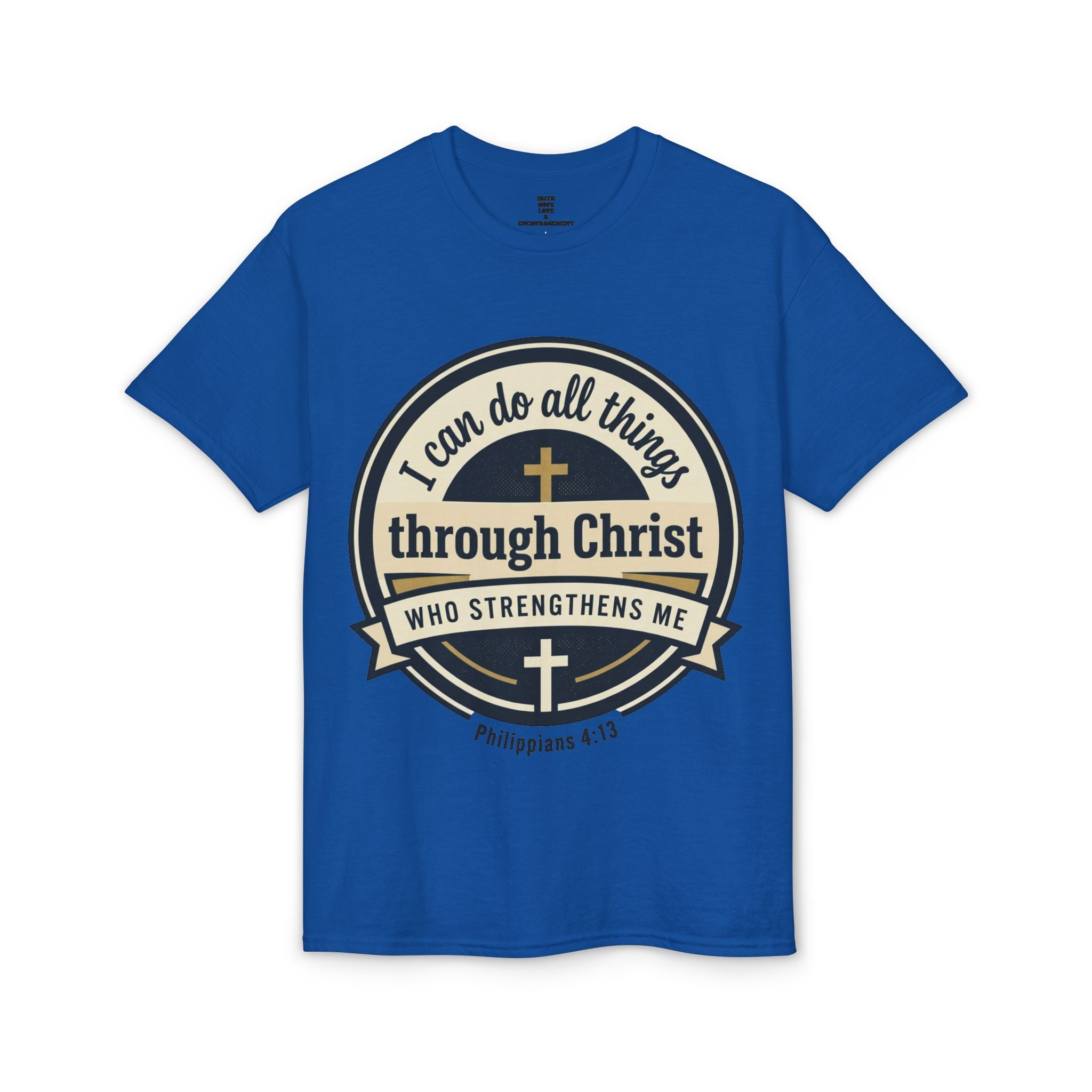"I Can Do All Things Christ" Philippians 4:13 Graphic - Unisex DryBlend® Moisture Wicking Tee