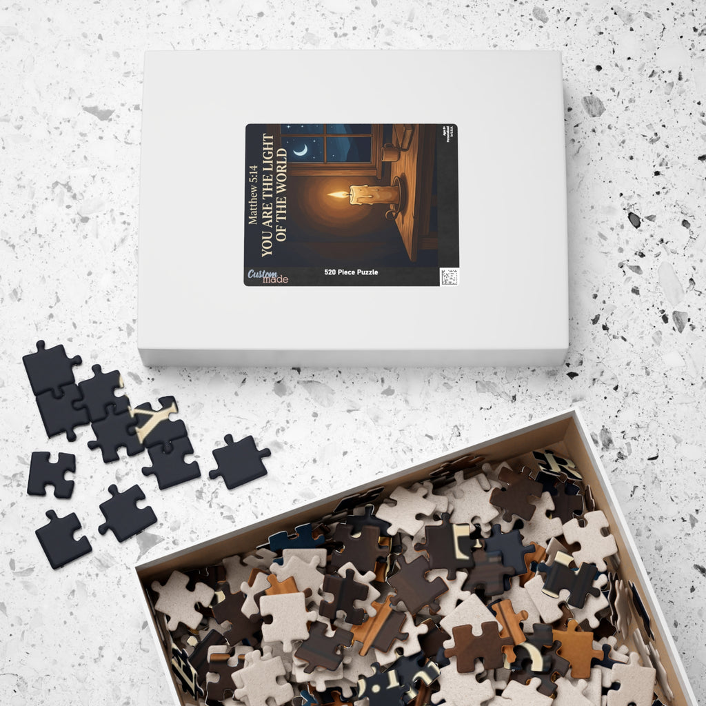 "You are the light of the World" Matthew 5:14 Puzzle (252/520 piece variants)