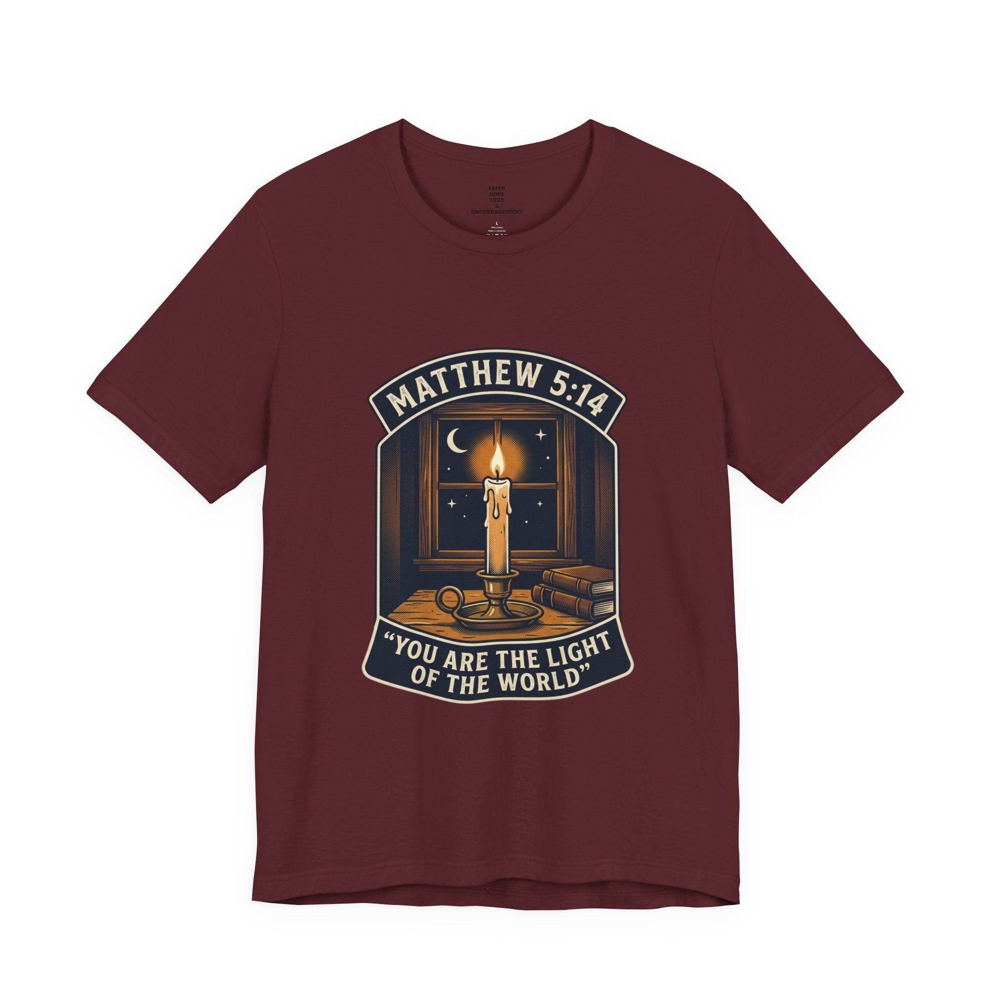 "You Are the Light of the World" Christian Tee  — Unisex Jersey Short Sleeve Tee