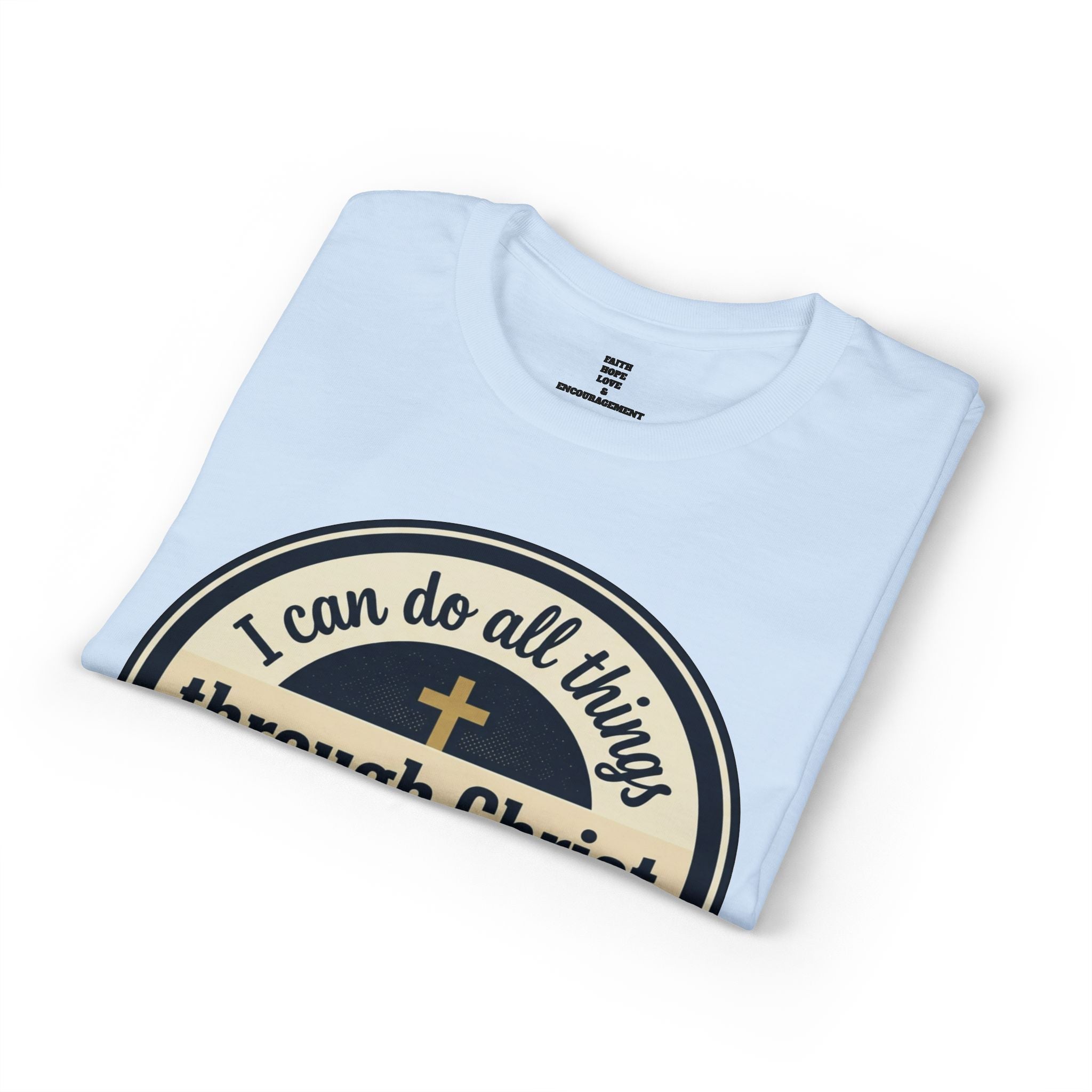 "I Can Do All Things Christ" Philippians 4:13 Graphic - Unisex DryBlend® Moisture Wicking Tee