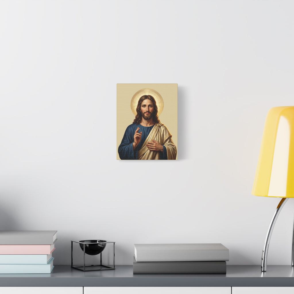 Jesus Portrait - Matte Stretched Canvas Print