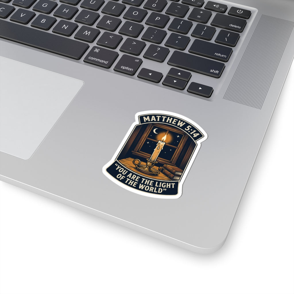 “You Are the Light of the World” Scripture Graphic —  Kiss-Cut Vinyl Sticker