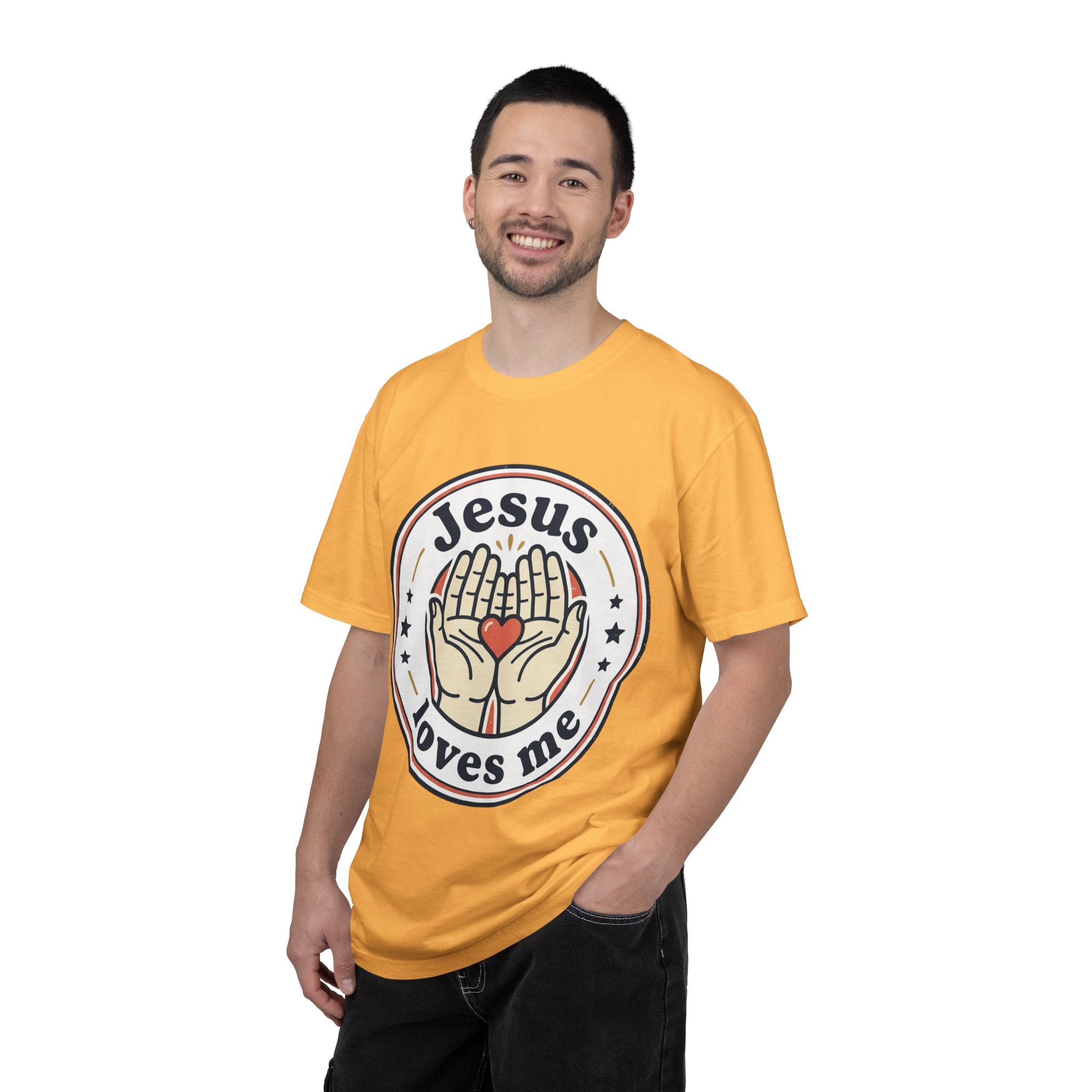 Unisex Garment-Dyed T-shirt | Jesus Loves Me Graphic
