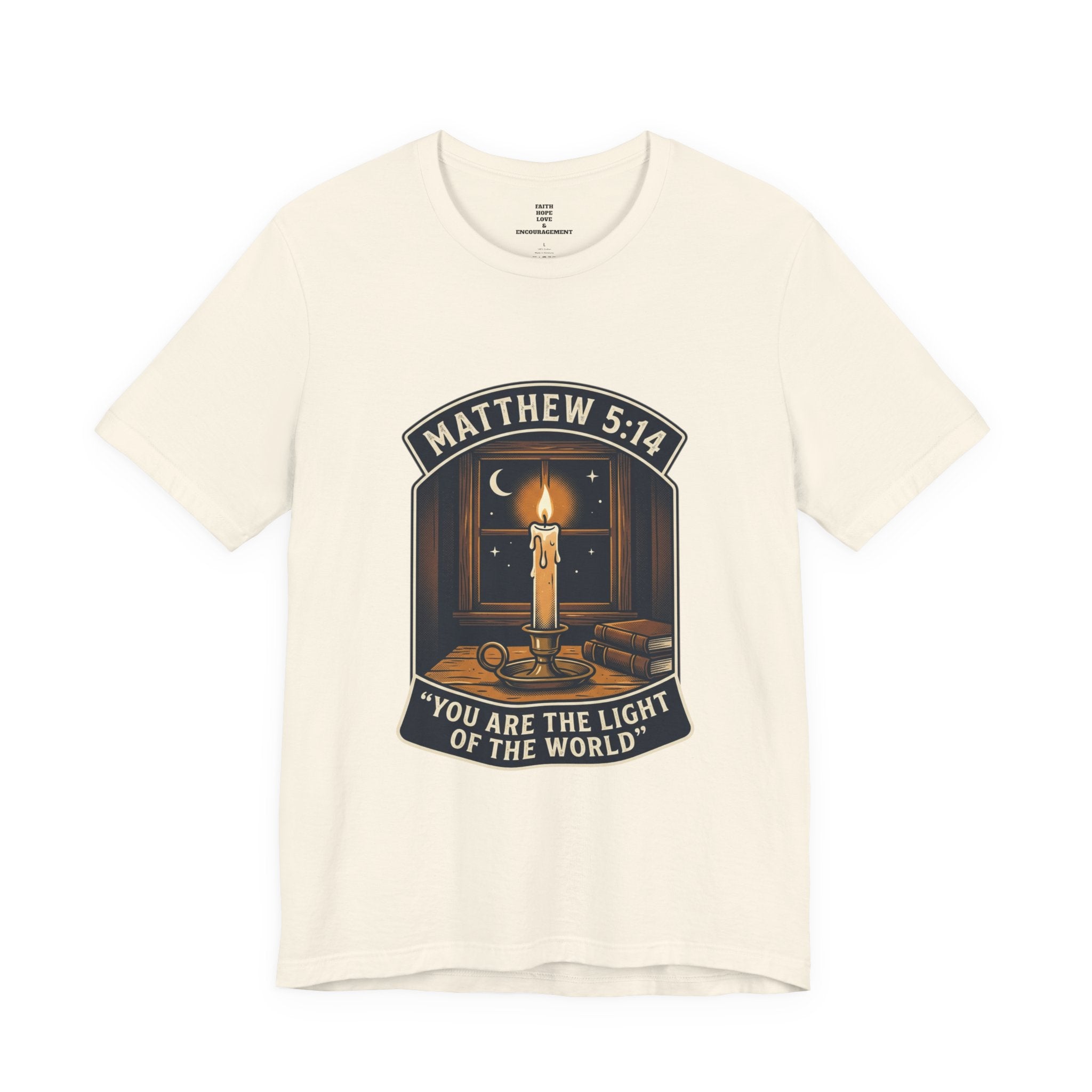 "You Are the Light of the World" Christian Tee  — Unisex Jersey Short Sleeve Tee