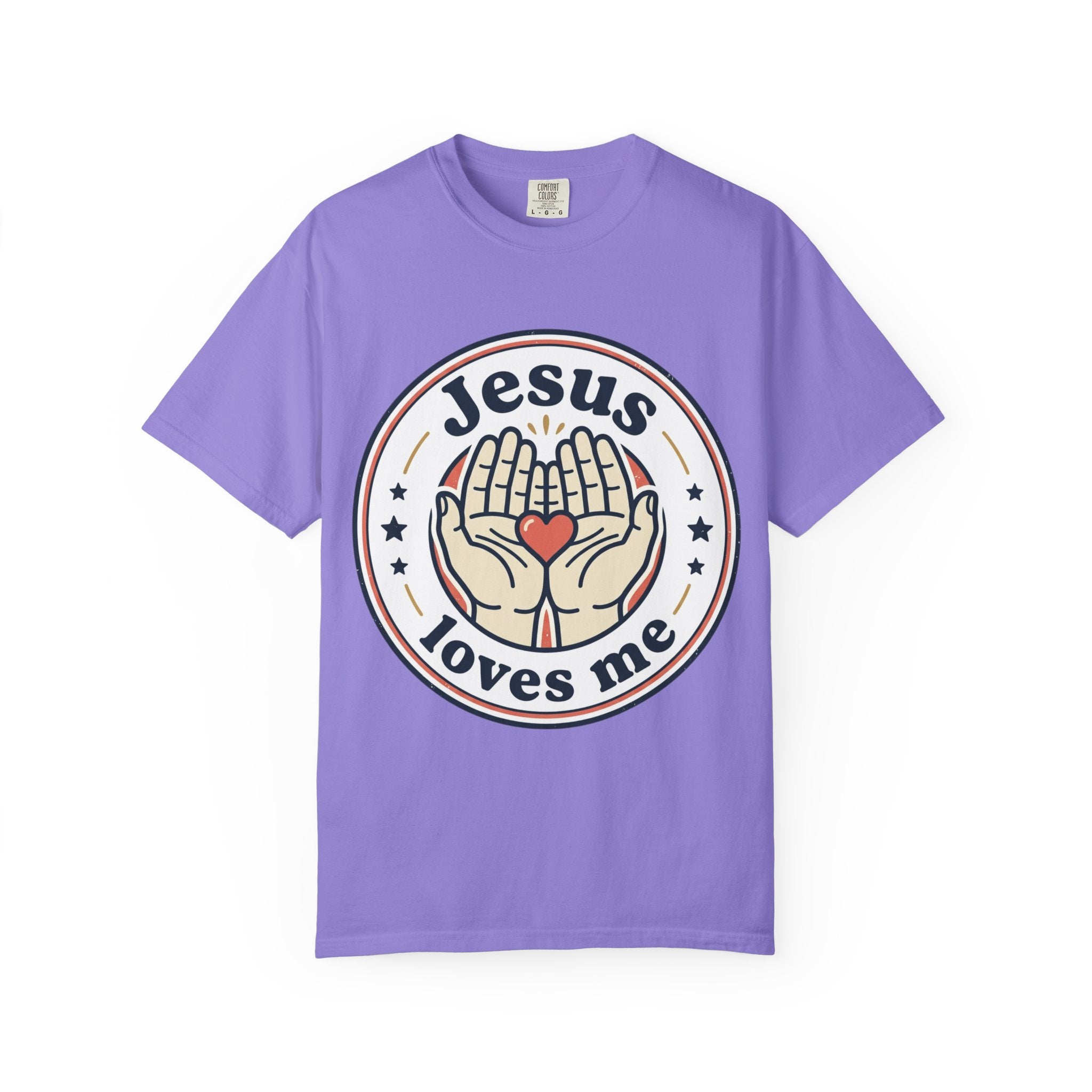 Unisex Garment-Dyed T-shirt | Jesus Loves Me Graphic