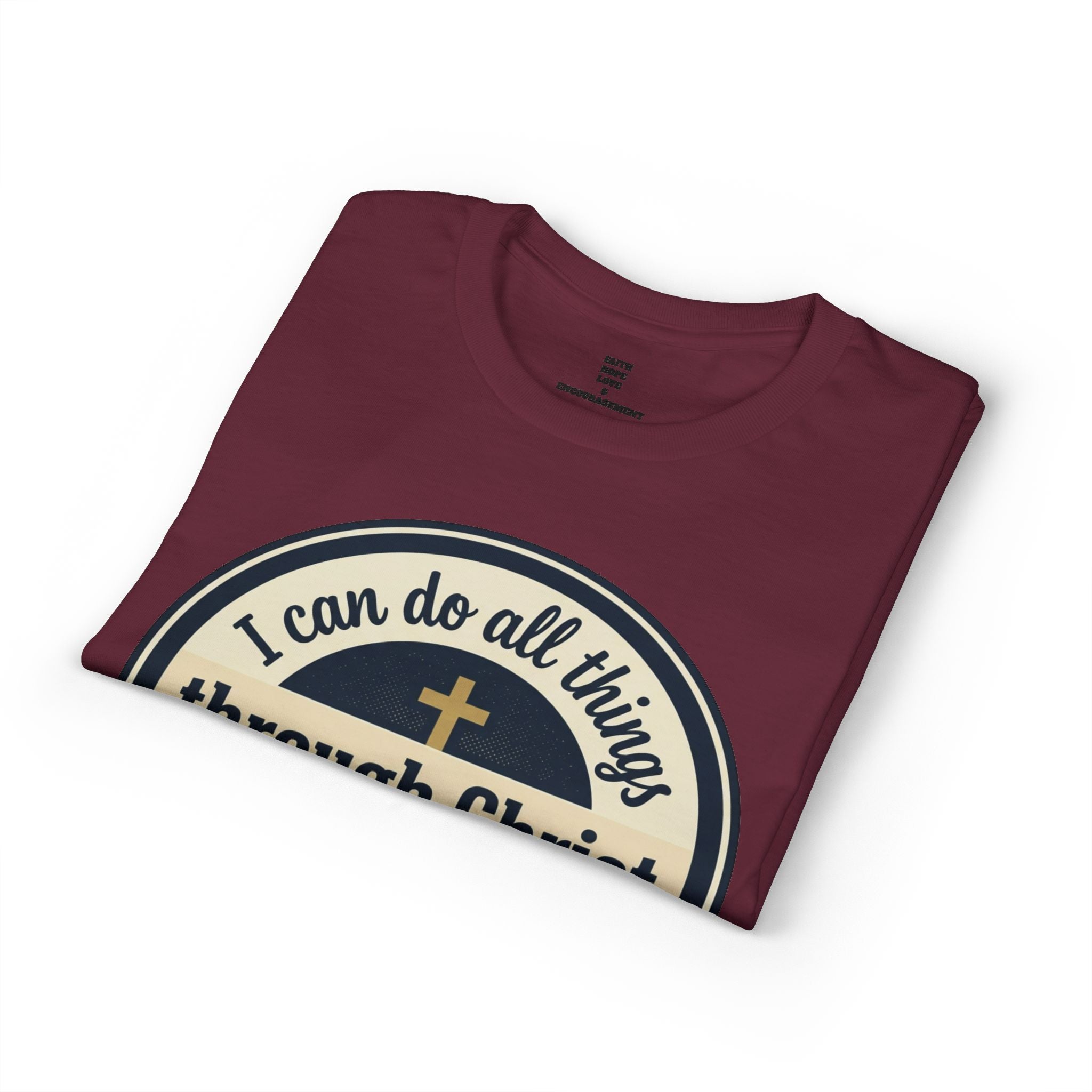 "I Can Do All Things Christ" Philippians 4:13 Graphic - Unisex DryBlend® Moisture Wicking Tee